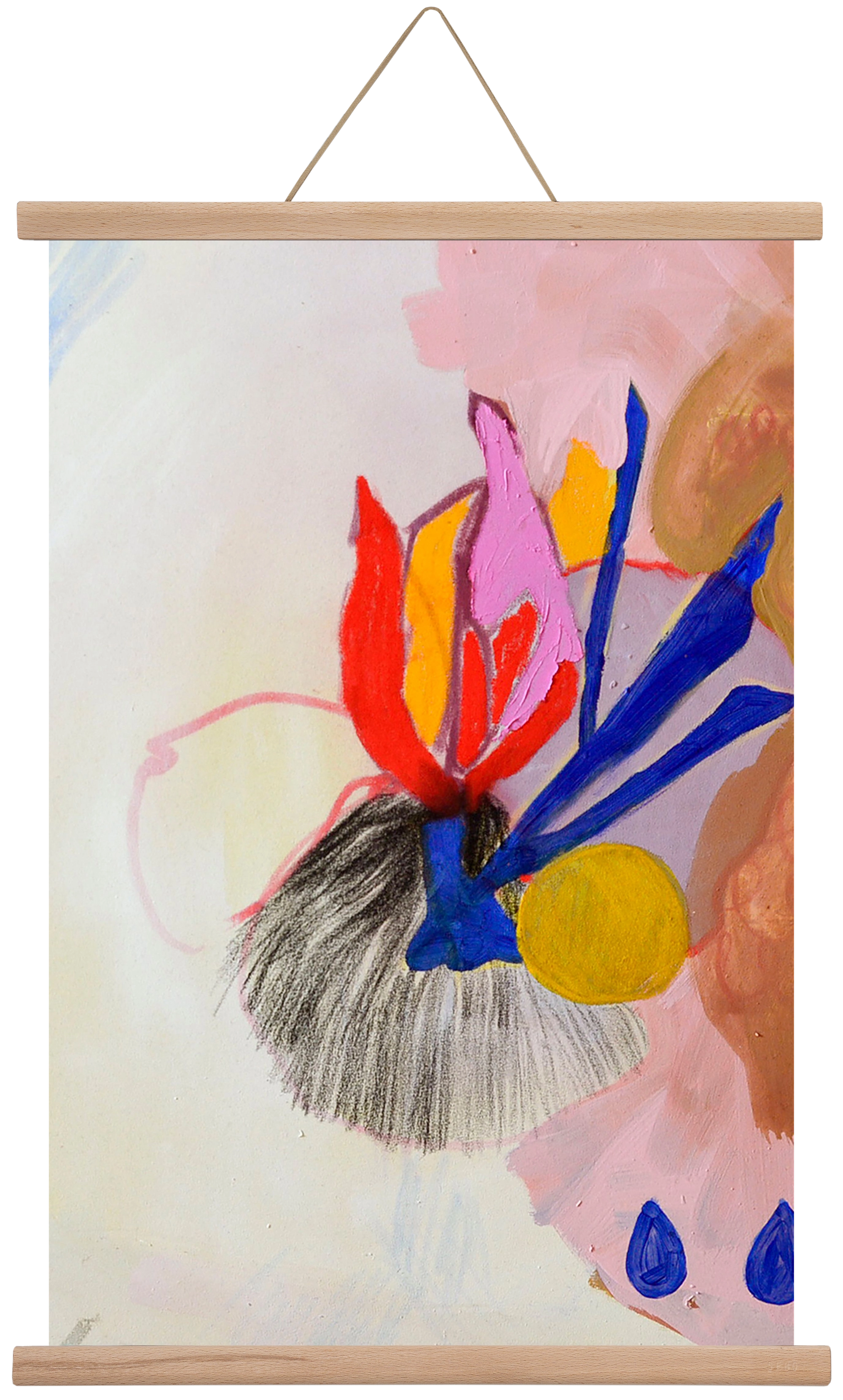 Karneval, 60x40 cm (60x40 cm), Tölgy akasztó