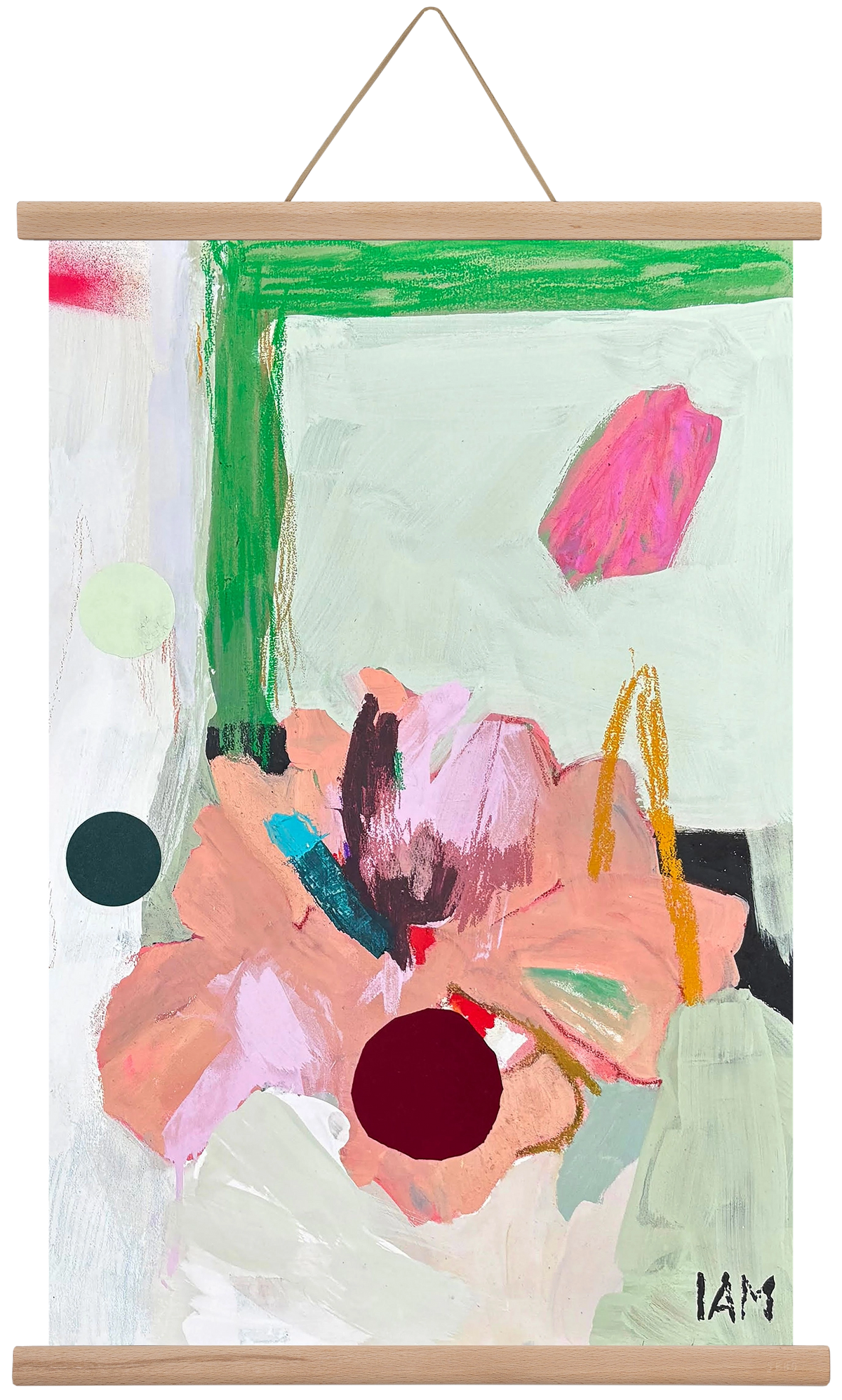 flower, 40x60 cm (40x60 cm), Tölgy akasztó