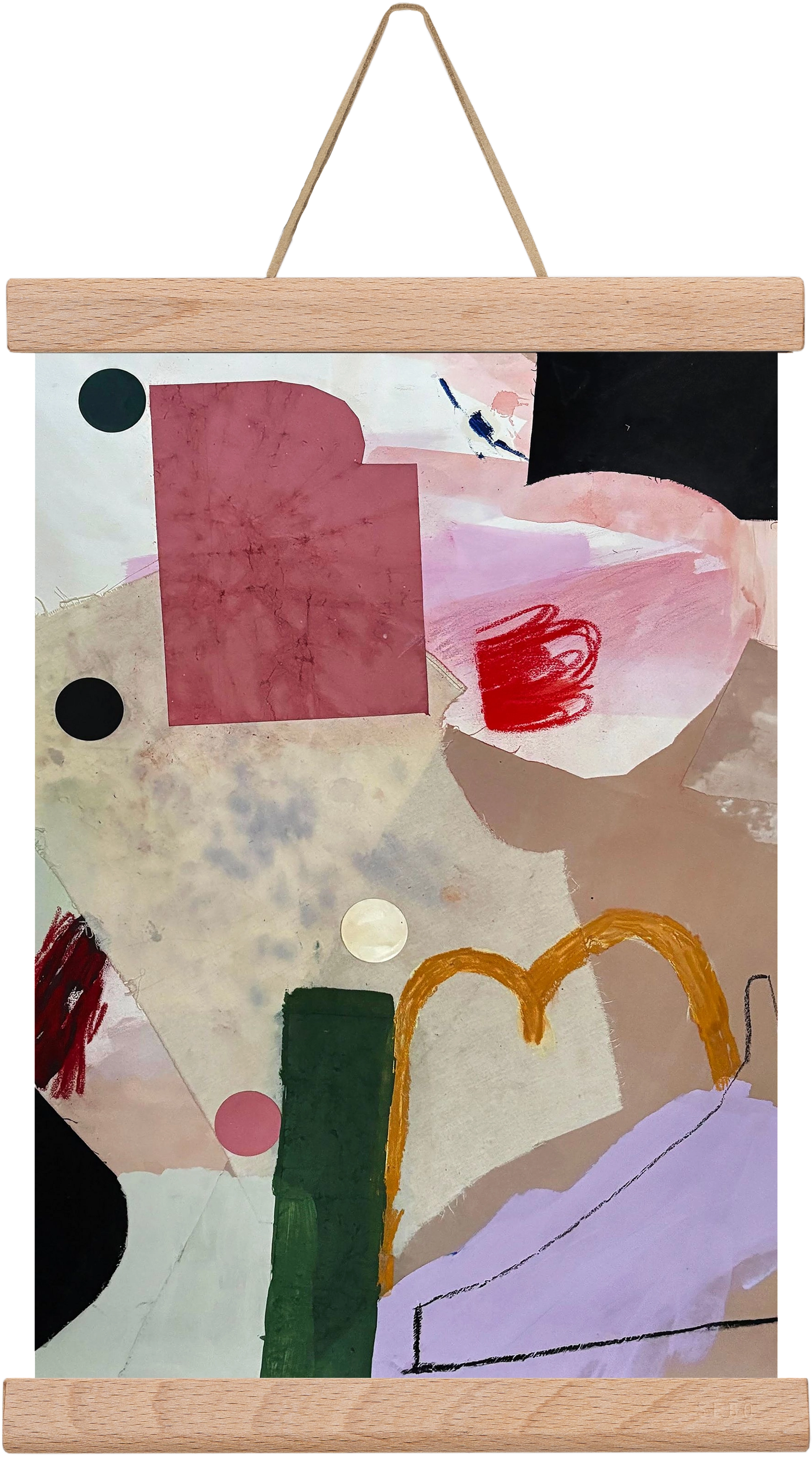 Child on the playground, 20x30 cm (20x30 cm), Tölgy akasztó