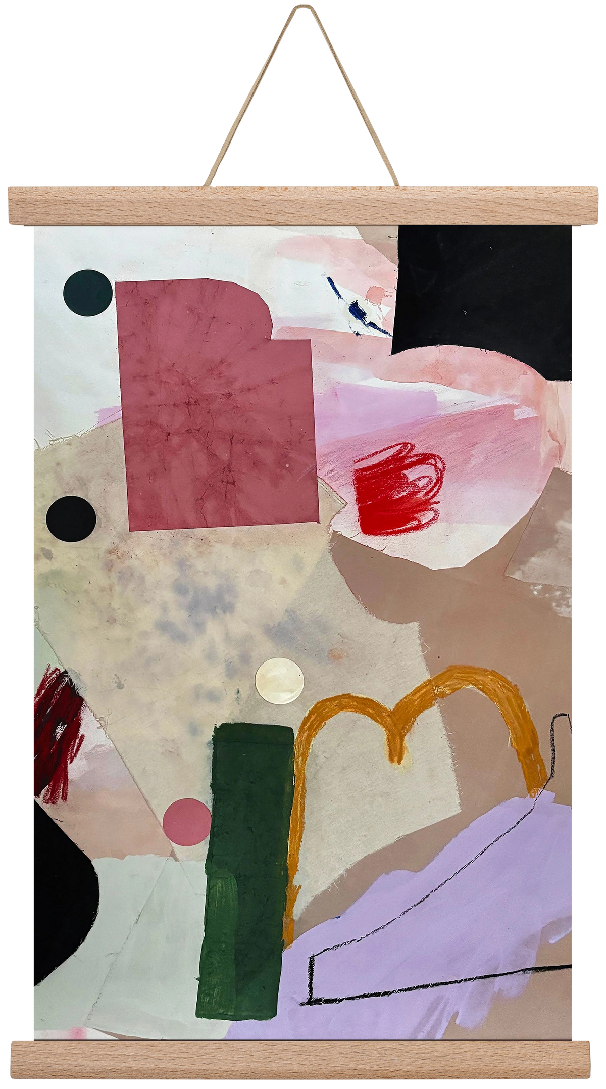 Child on the playground, 30x45 cm (30x45 cm), Tölgy akasztó