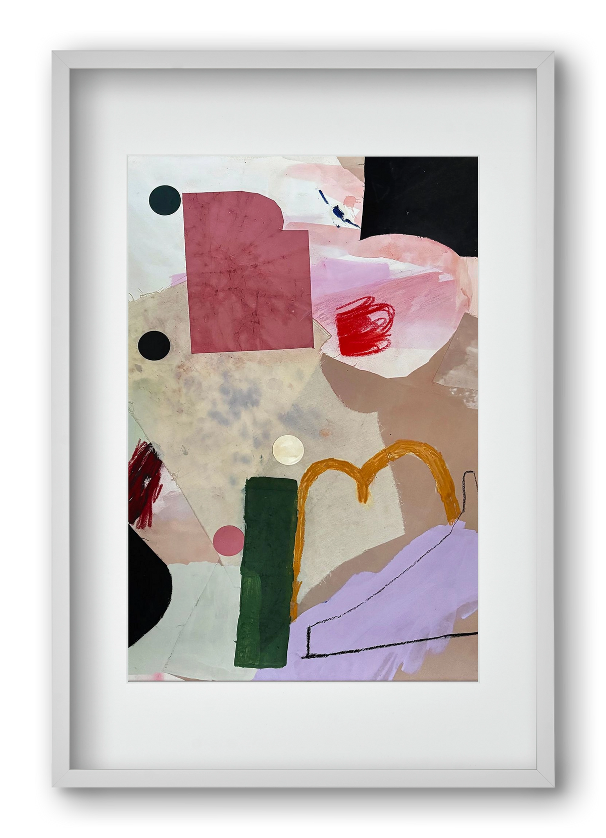 Child on the playground, 40x60 cm (30x45 cm), Fehér keret, paszpartuval