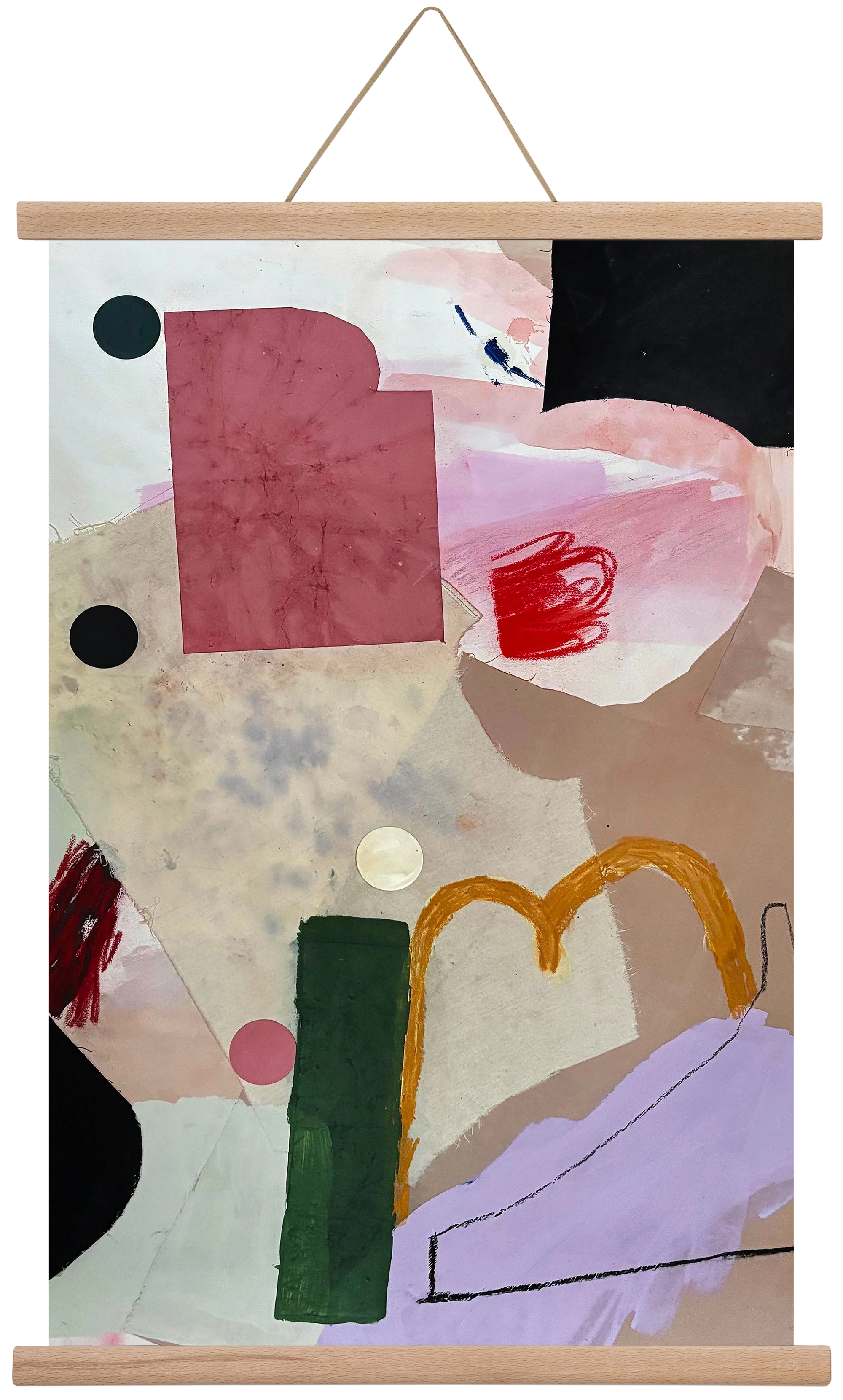 Child on the playground, 40x60 cm (40x60 cm), Tölgy akasztó