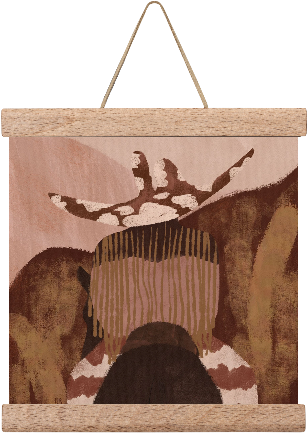 Desert gallop, 20x20 cm (20x20 cm), Tölgy akasztó