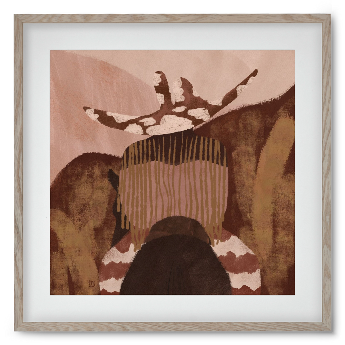 Desert gallop, 50x50 cm (40x40 cm), Tölgy keret, paszpartuval