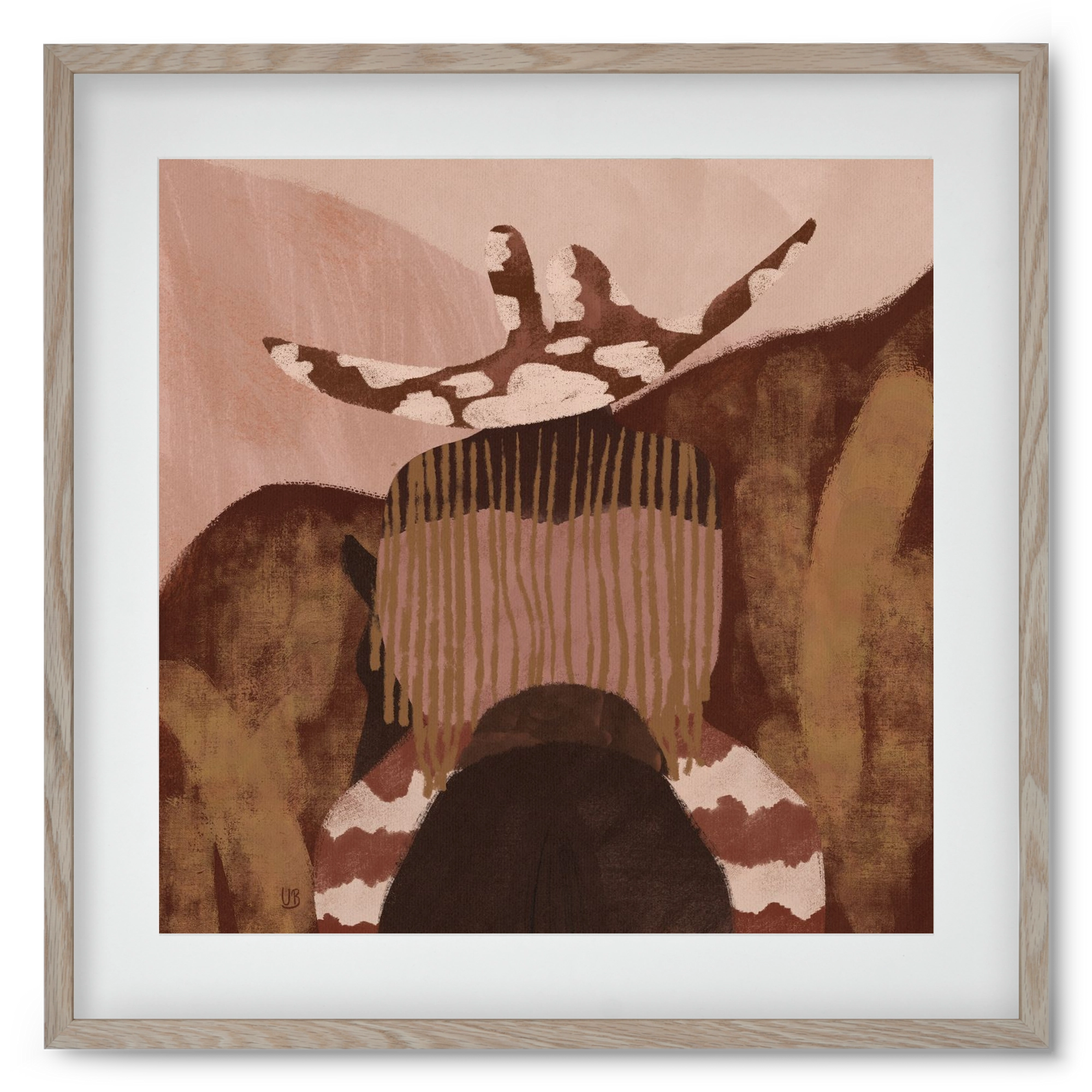 Desert gallop, 50x50 cm (40x40 cm), Tölgy keret, paszpartuval