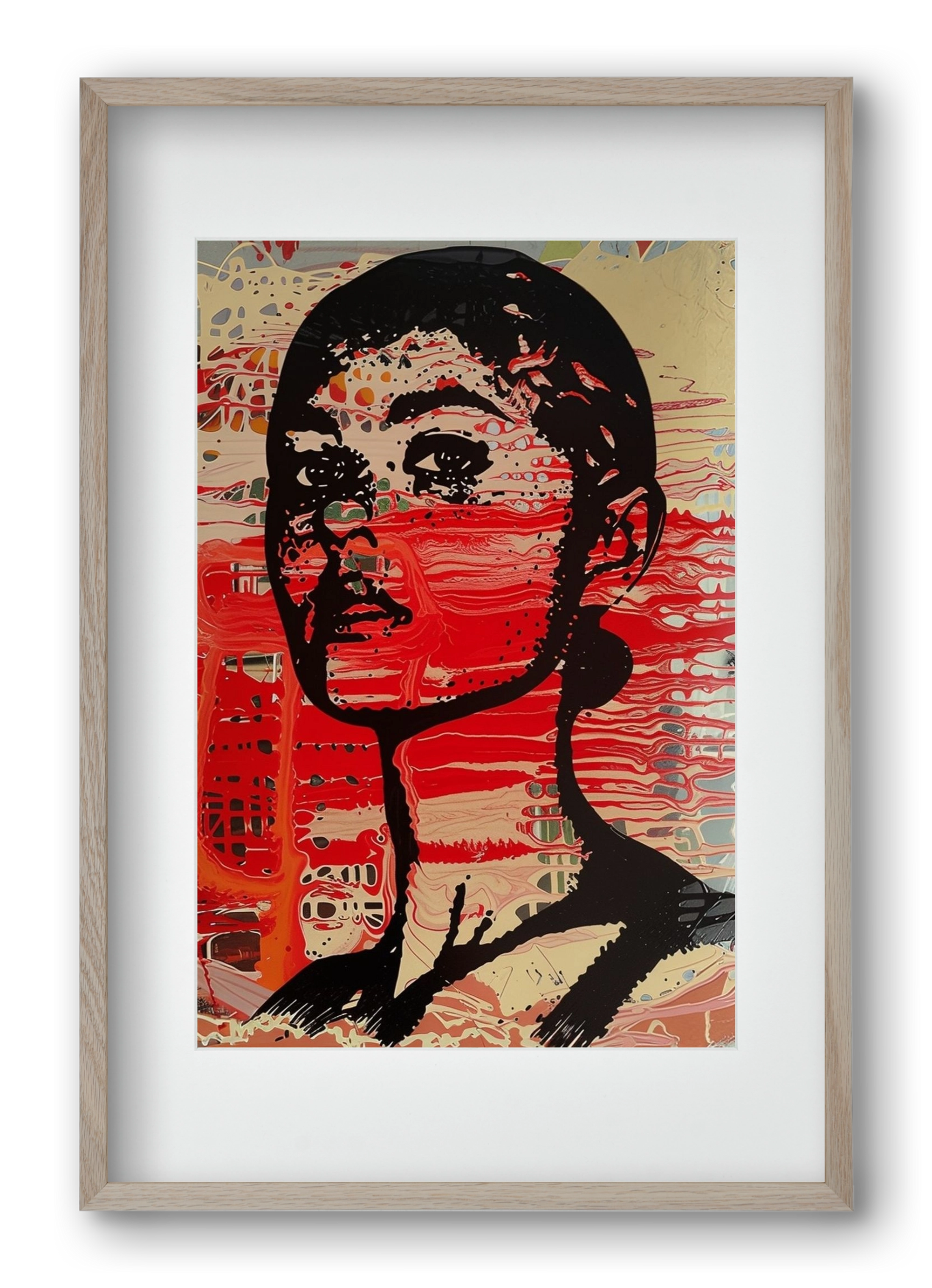 Blood Line, 40x60 cm (30x45 cm), Tölgy keret, paszpartuval