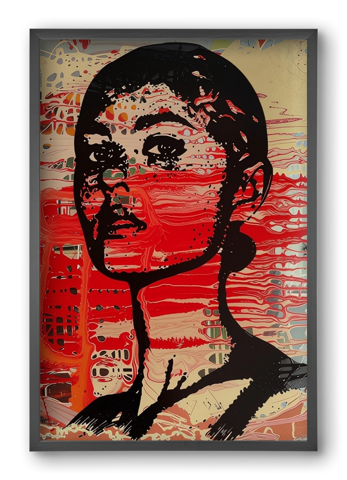 Blood Line, 40x60 cm (40x60 cm), Fekete keret