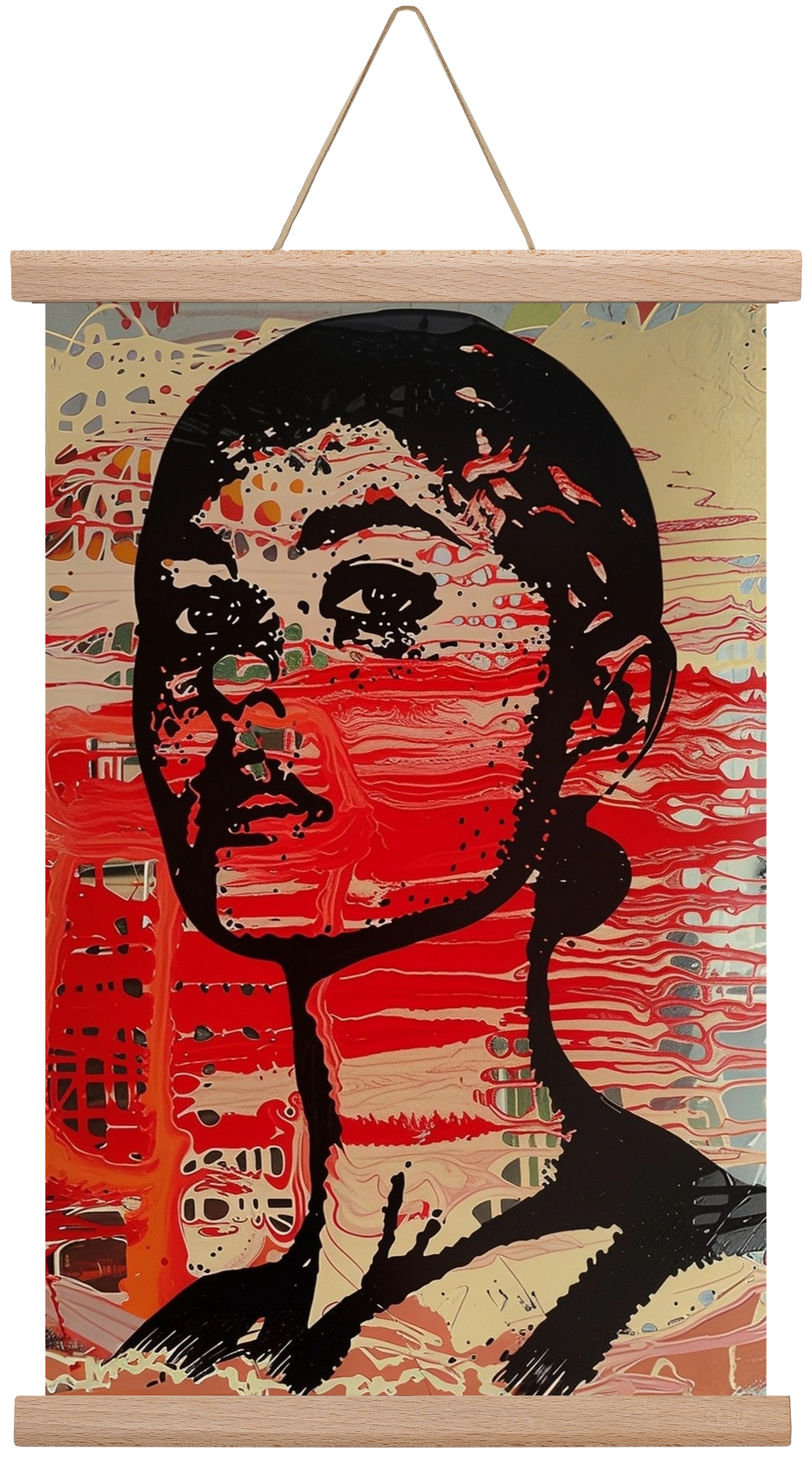 Blood Line, 30x45 cm (30x45 cm), Tölgy akasztó