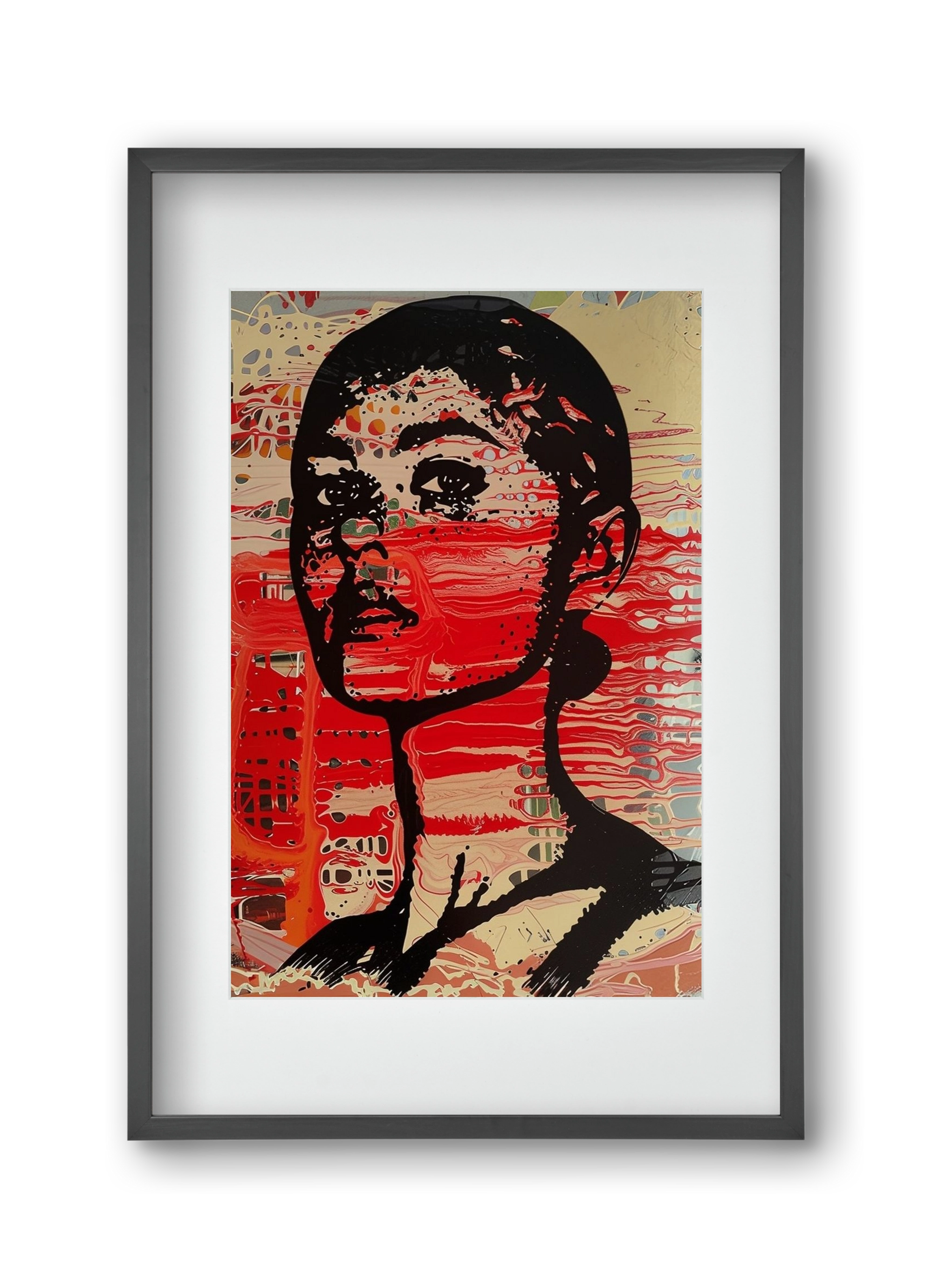 Blood Line, 30x45 cm (20x30 cm), Fekete keret, paszpartuval