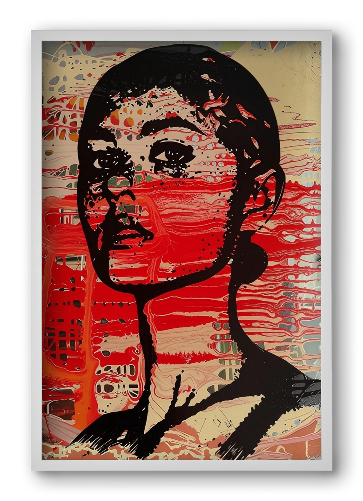 Blood Line, 40x60 cm (40x60 cm), Fehér keret