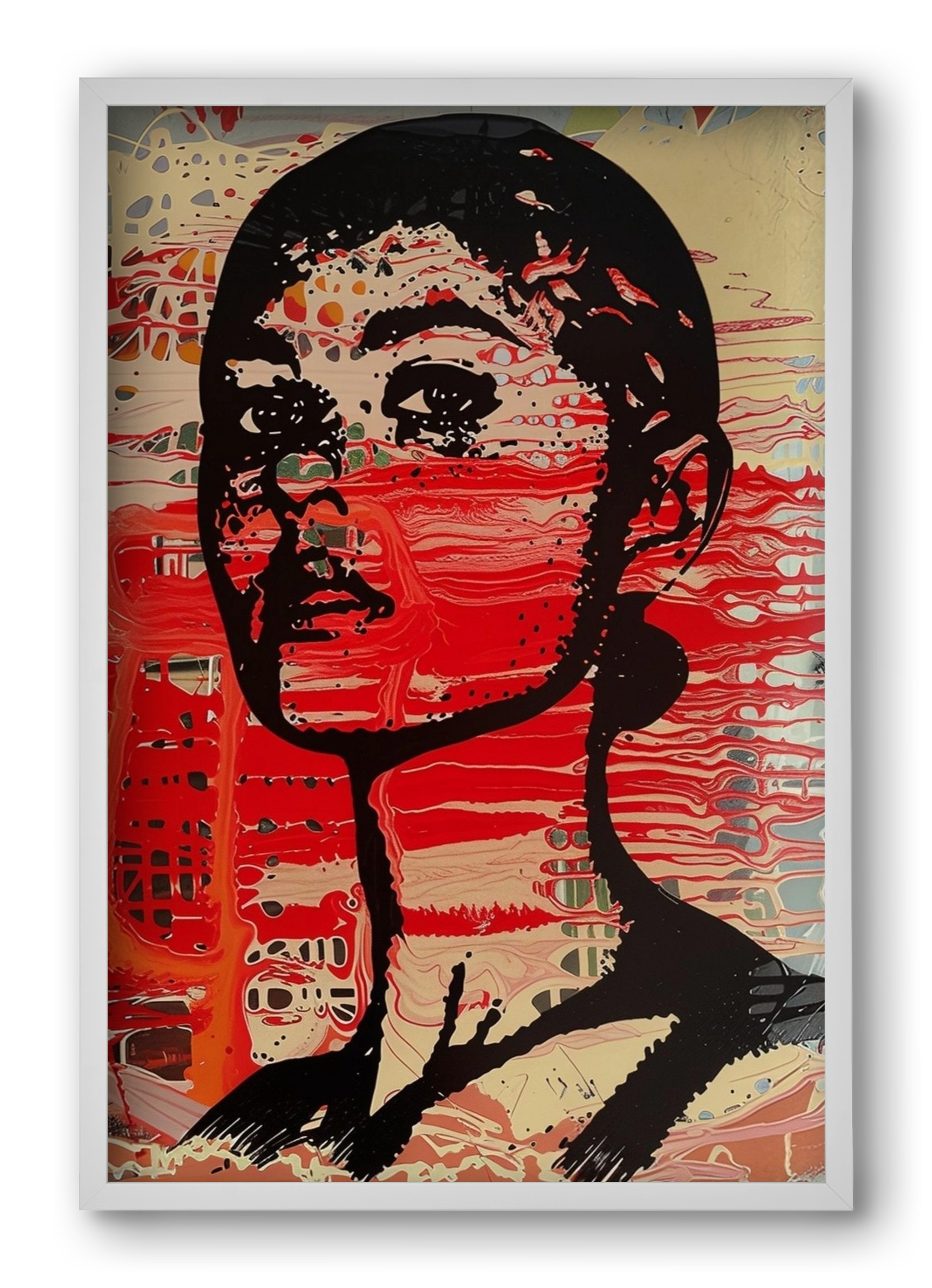 Blood Line, 40x60 cm (40x60 cm), Fehér keret