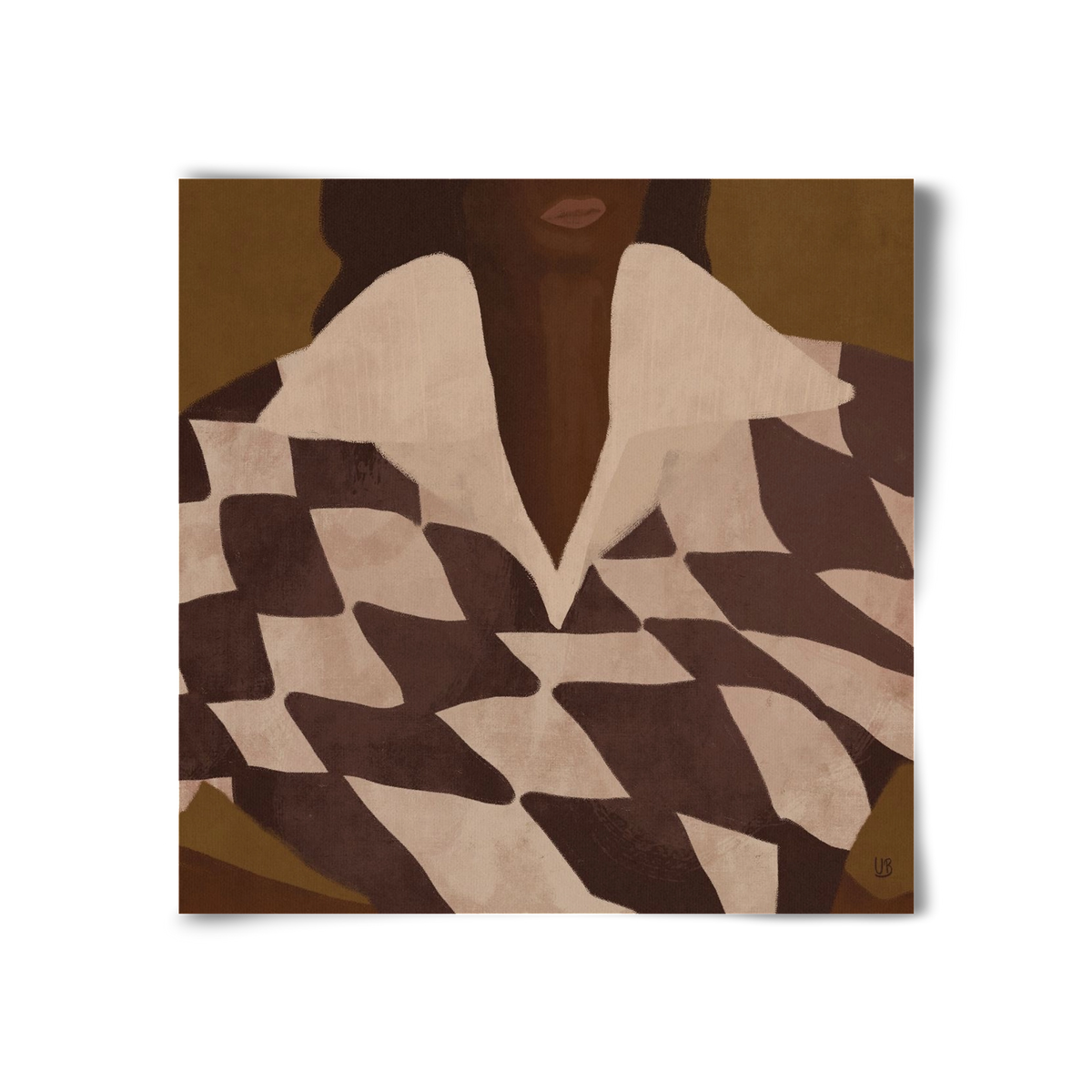 Wearing Checks, 30x30 cm, Keret nélkül