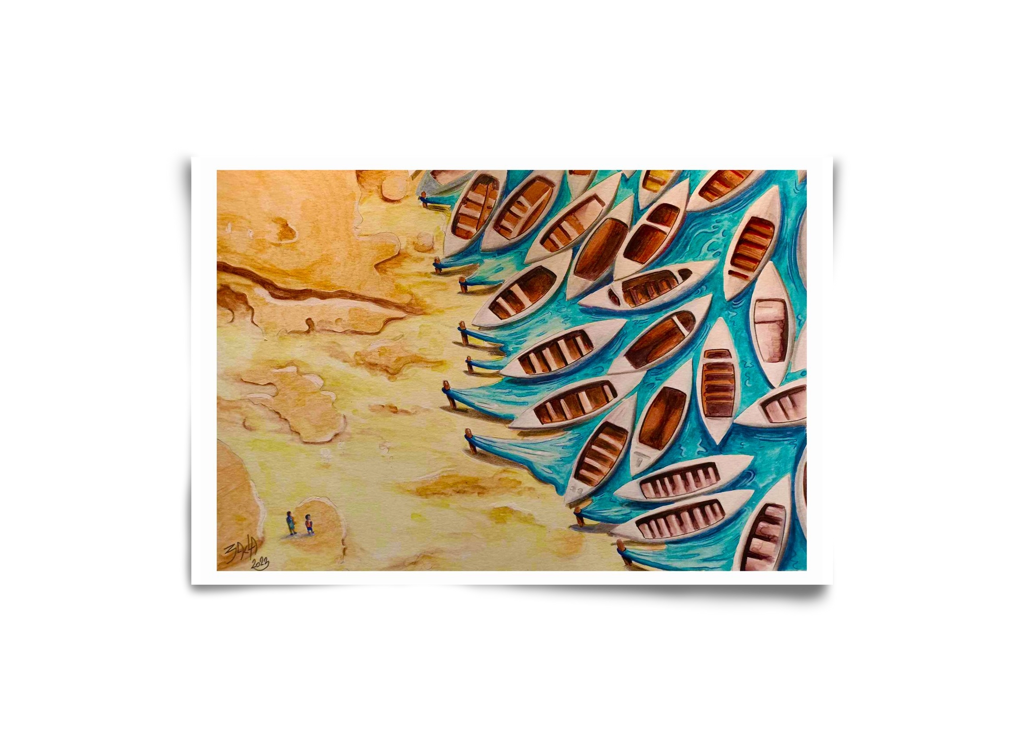 water, 30x20 cm, Keret nélkül
