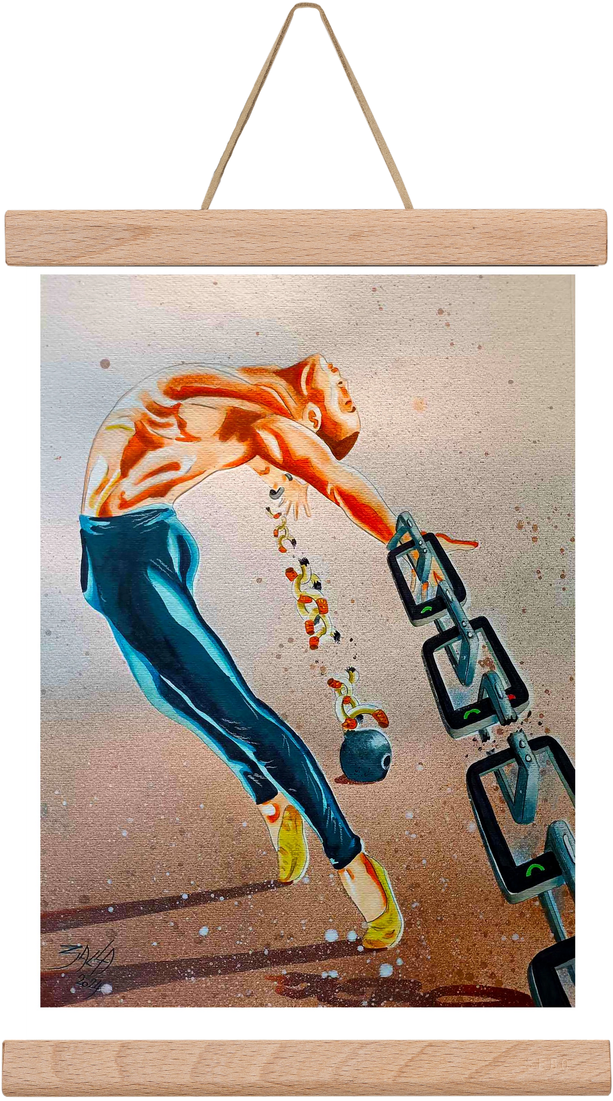 dependence, 20x30 cm (20x30 cm), Tölgy akasztó