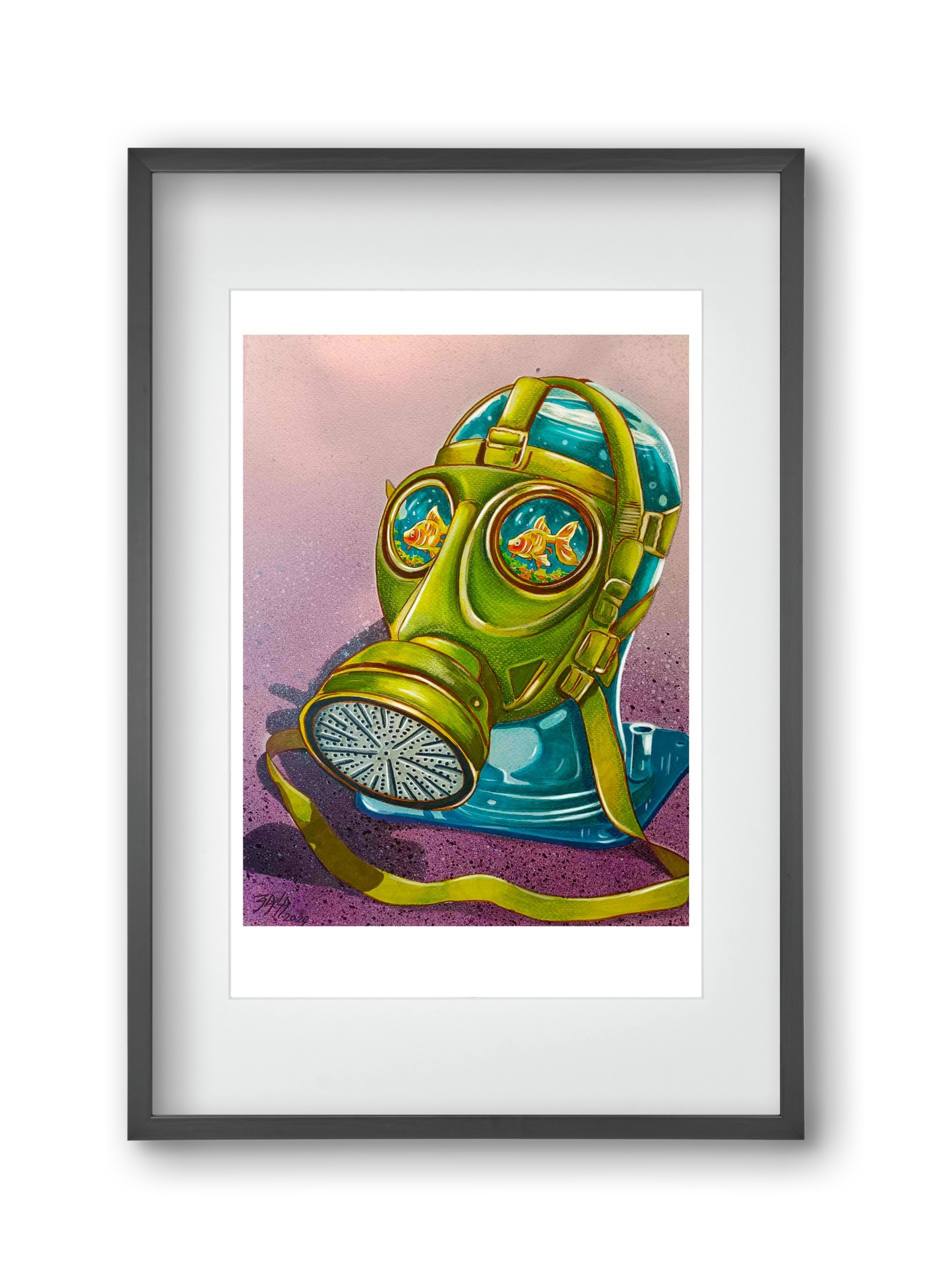 no comment, 30x45 cm (20x30 cm), Fekete keret, paszpartuval