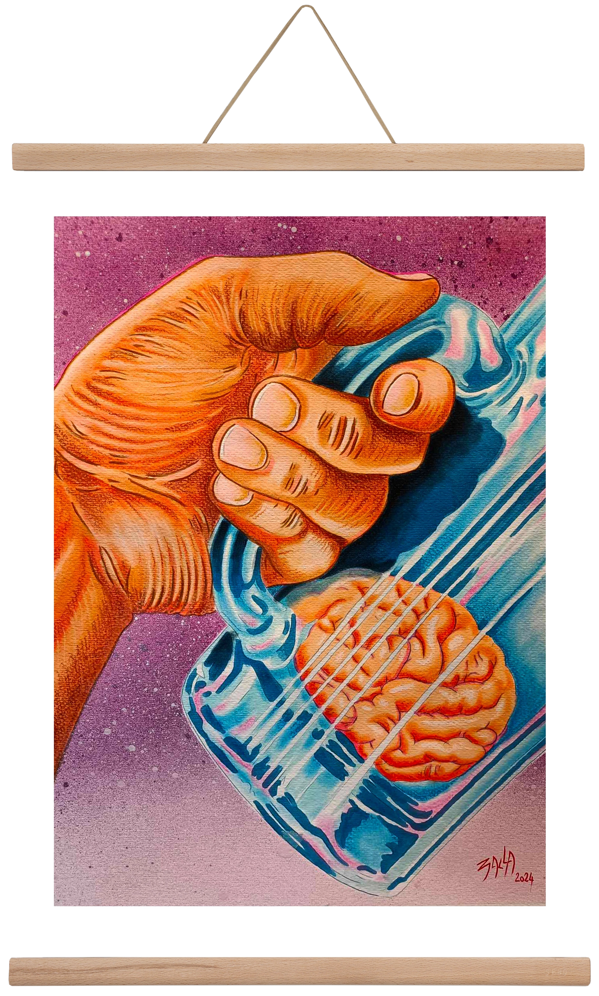 beer, 40x60 cm (40x60 cm), Tölgy akasztó
