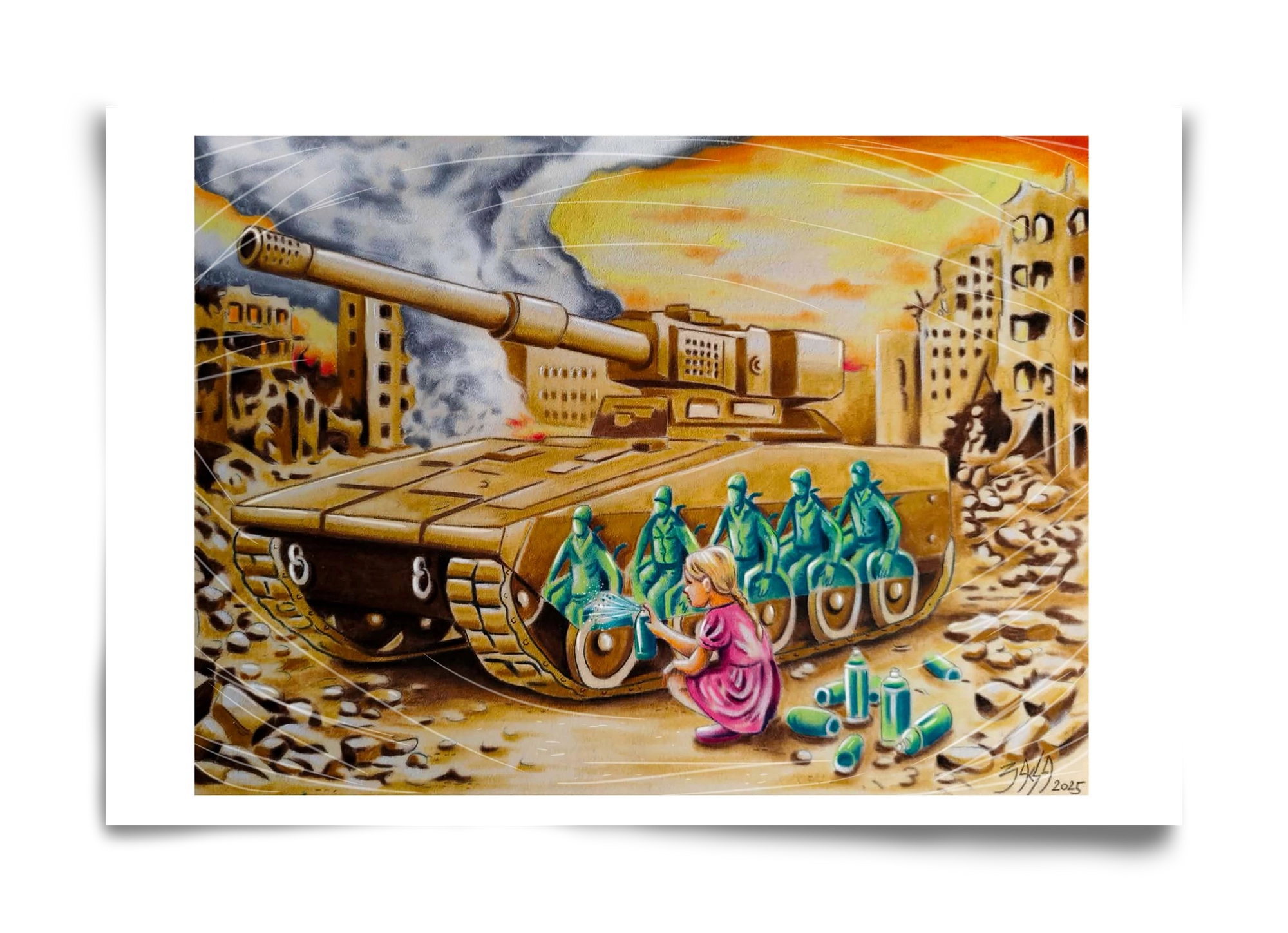 graffiti, 60x40 cm, Keret nélkül