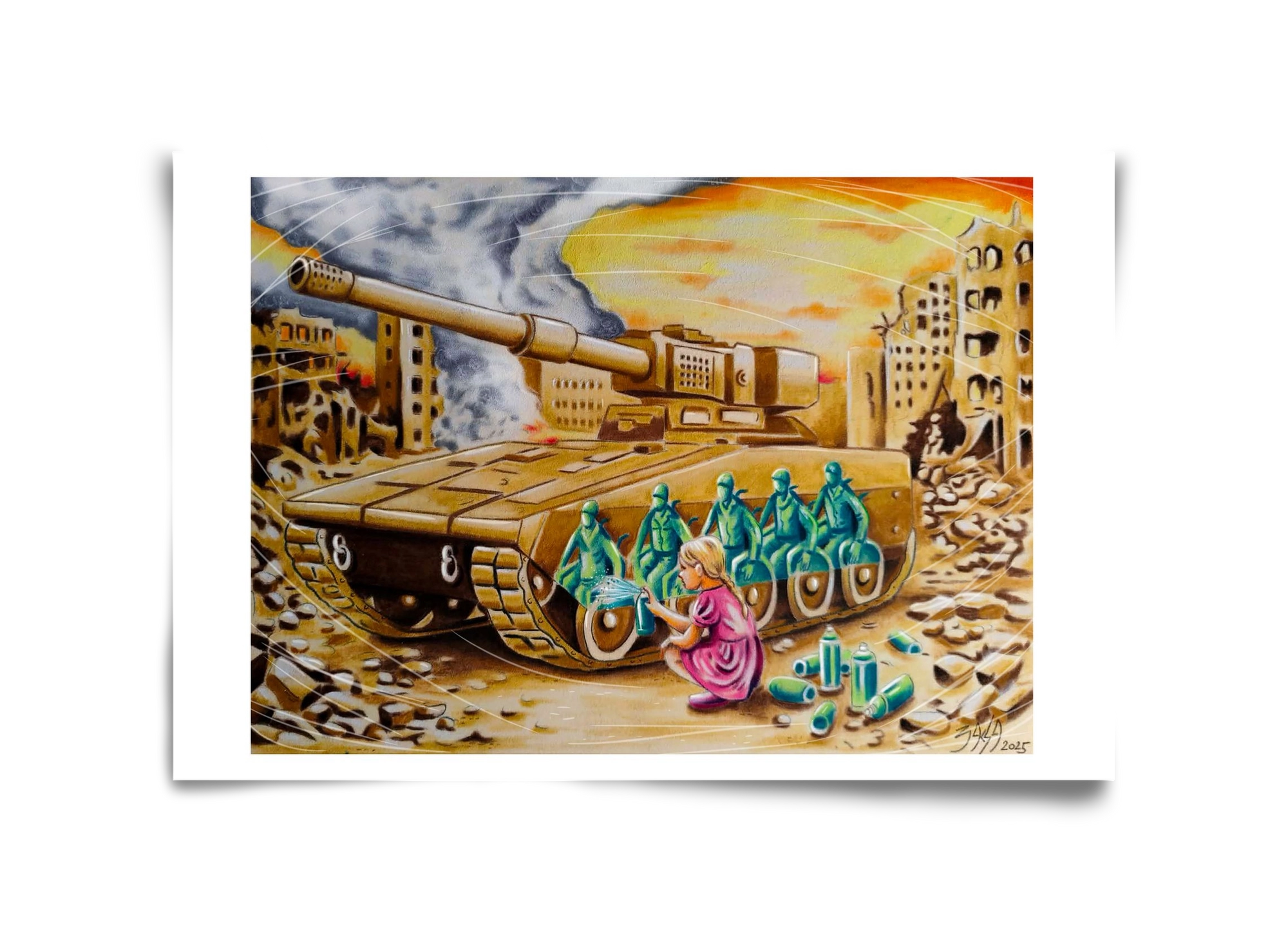 graffiti, 45x30 cm, Keret nélkül