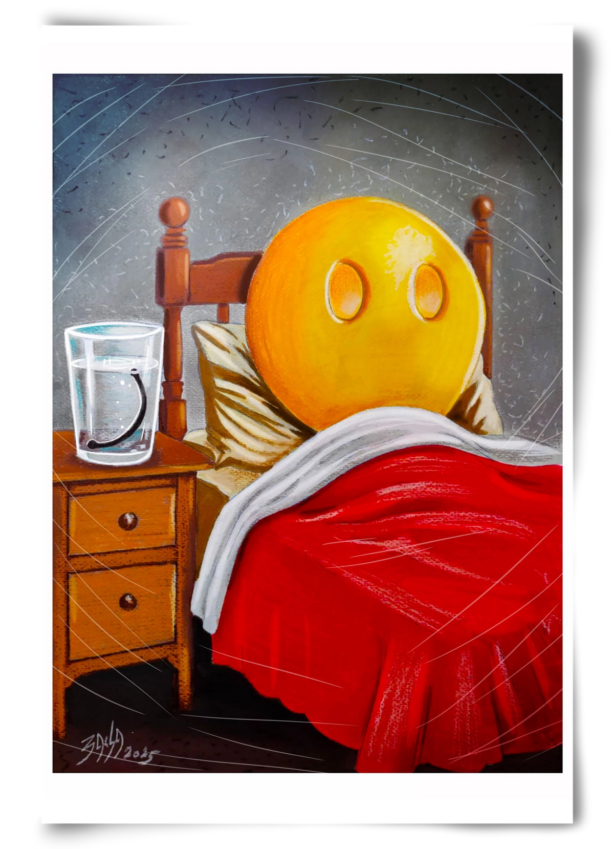 smiley, 60x90 cm, Keret nélkül