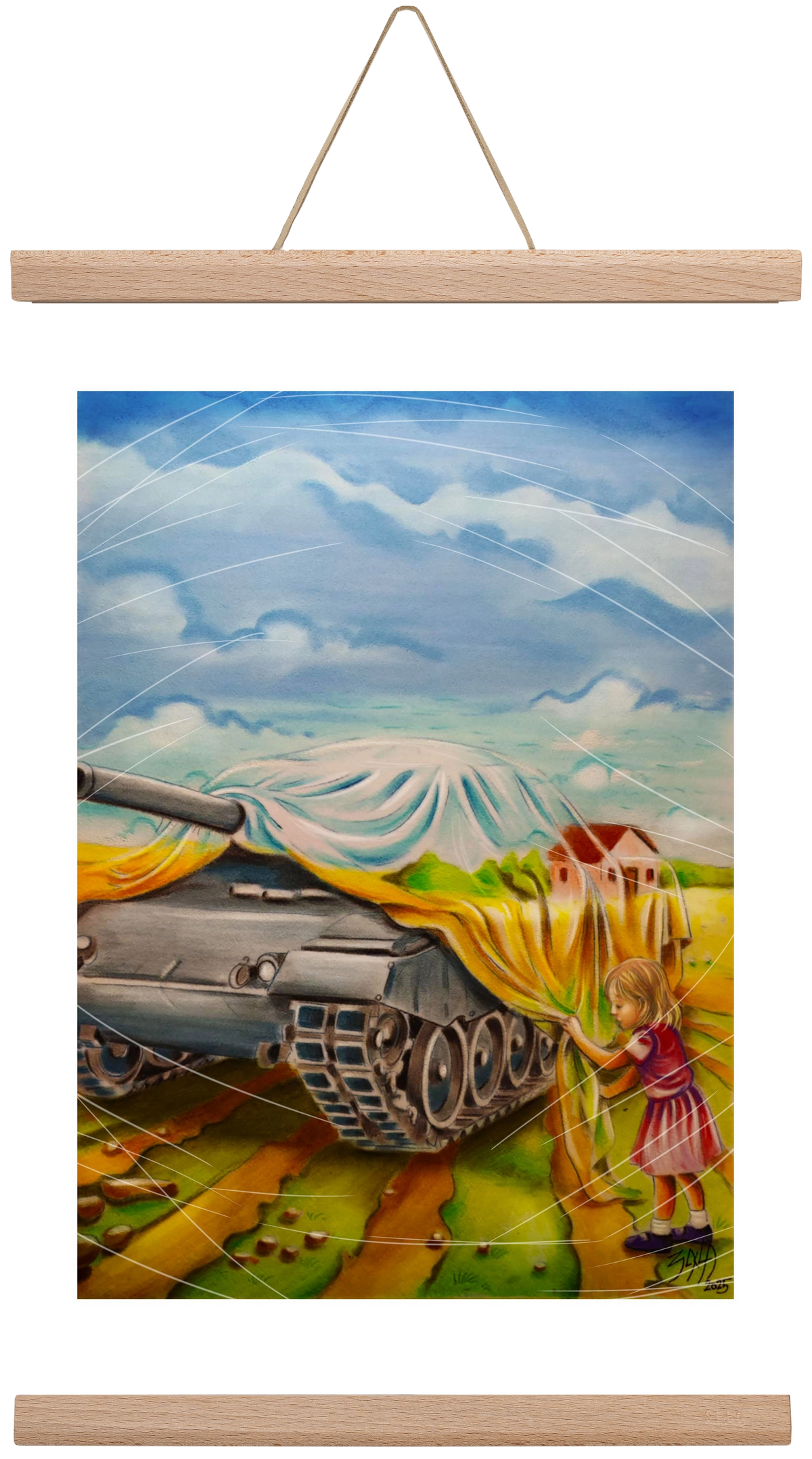invisible, 30x45 cm (30x45 cm), Tölgy akasztó