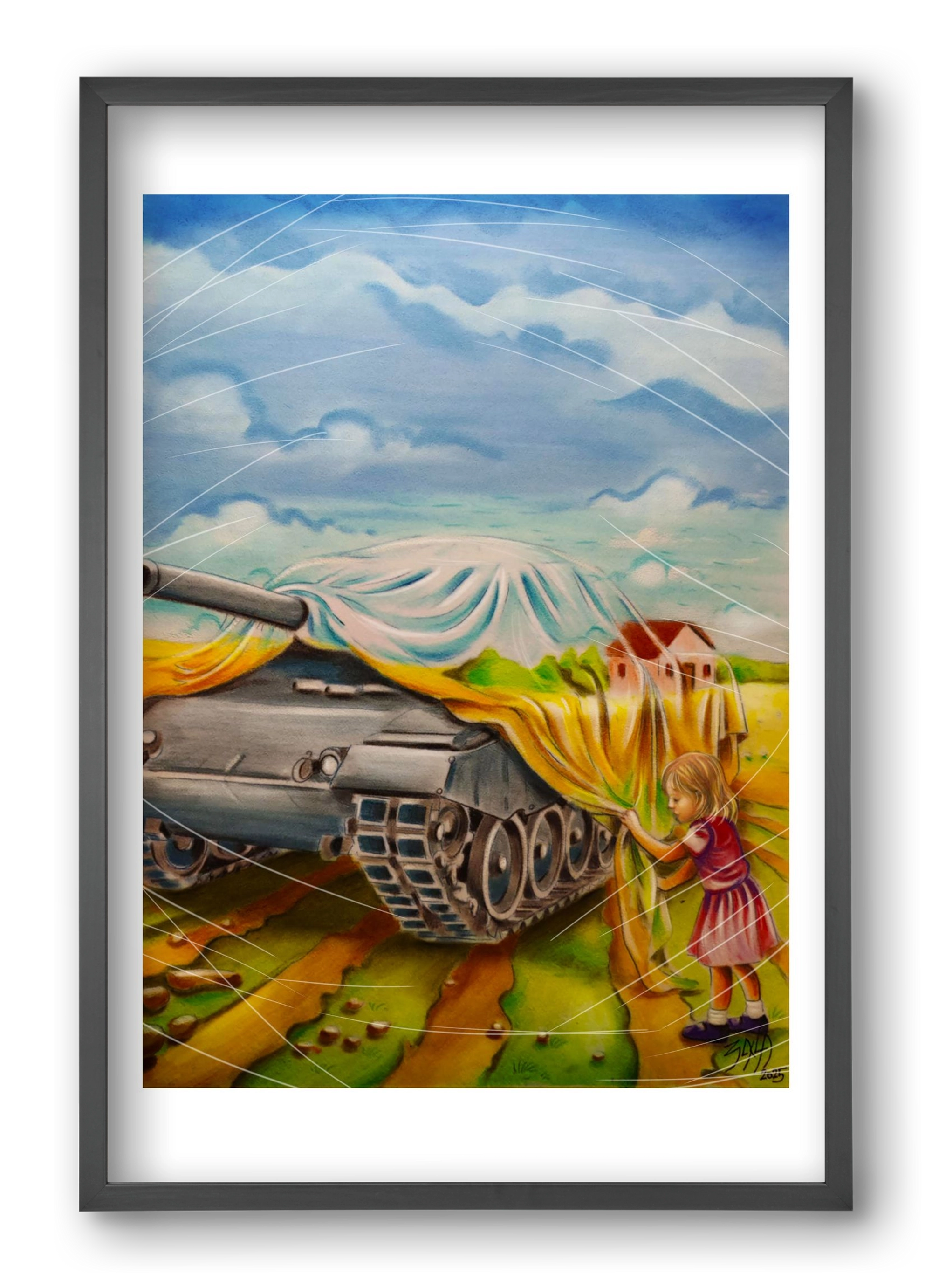 invisible, 40x60 cm (40x60 cm), Fekete keret