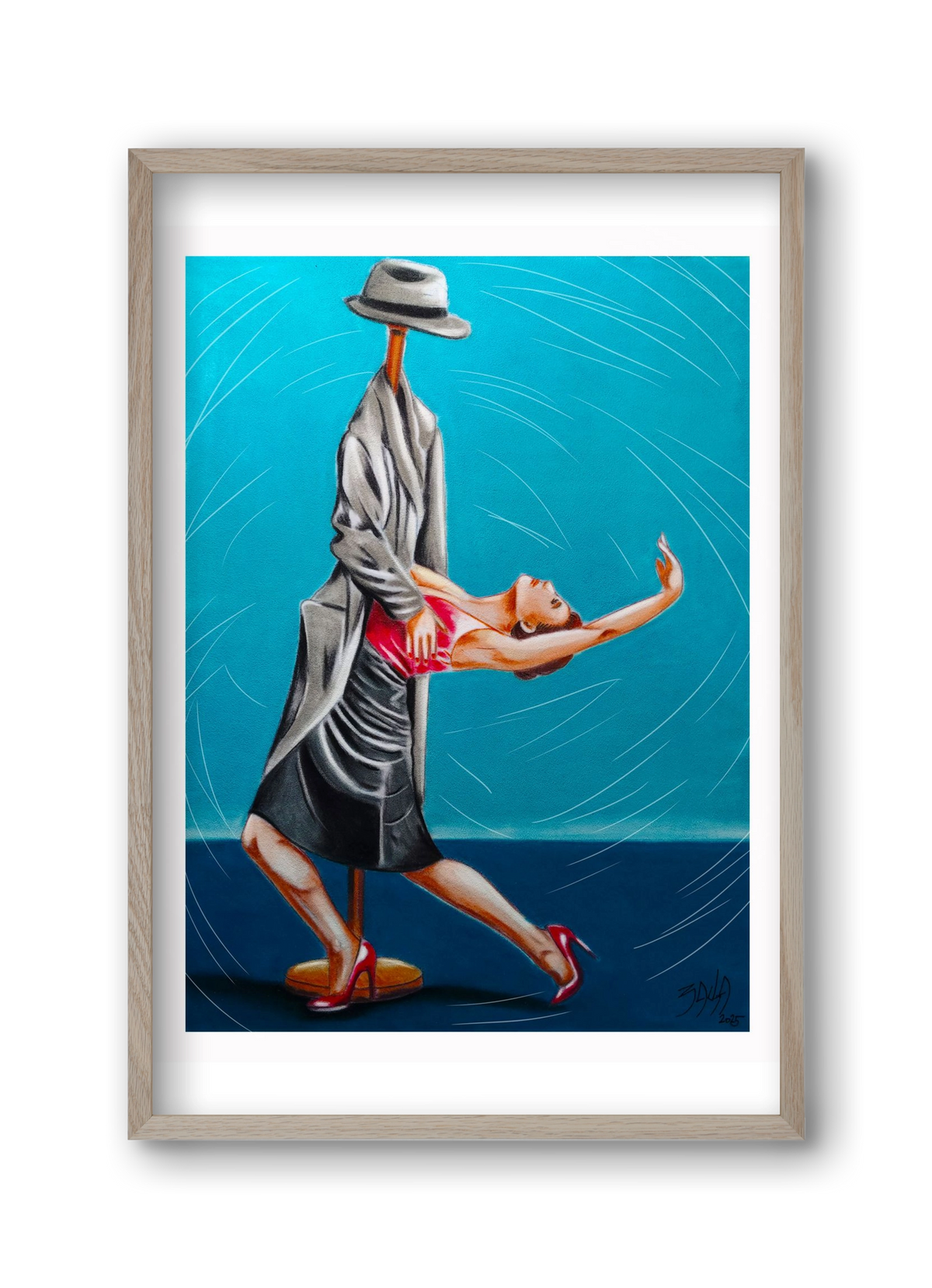 egyedül, 30x45 cm (30x45 cm), Tölgy keret