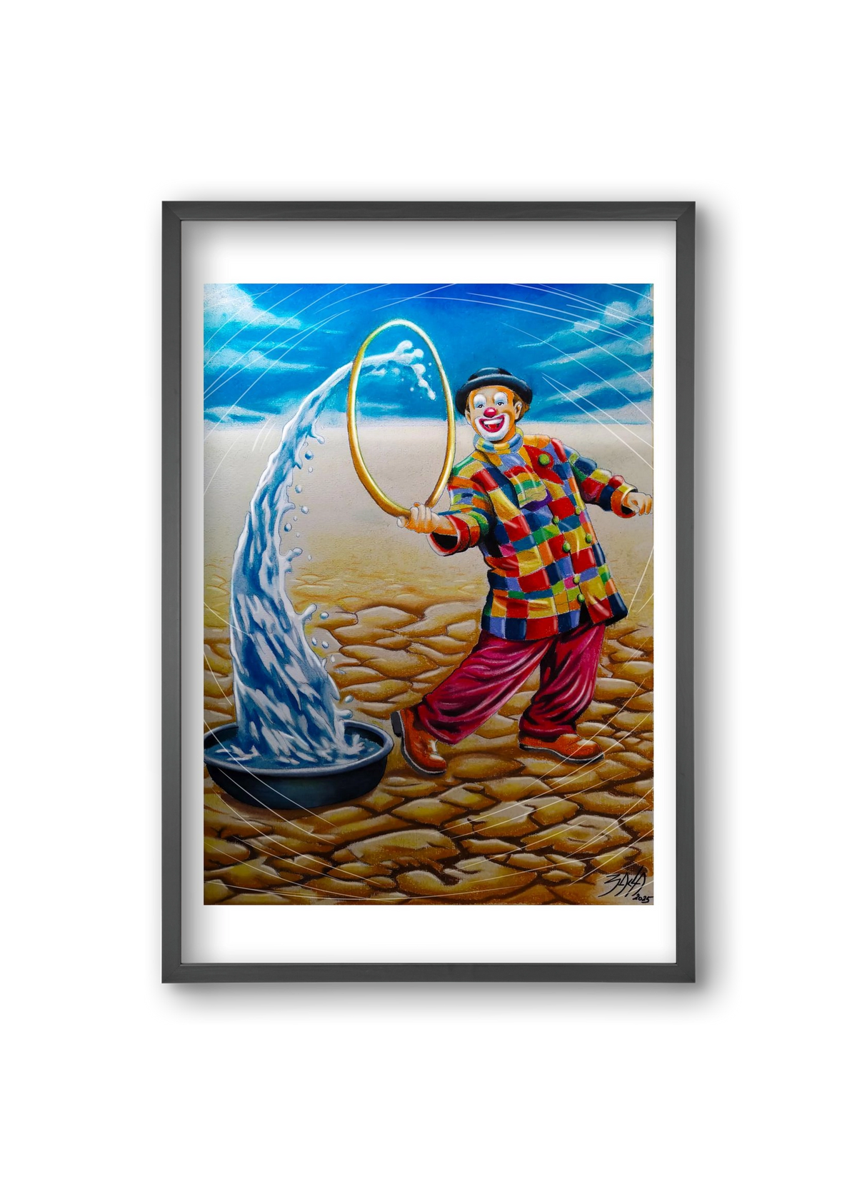 mutatvány, 20x30 cm (20x30 cm), Fekete keret