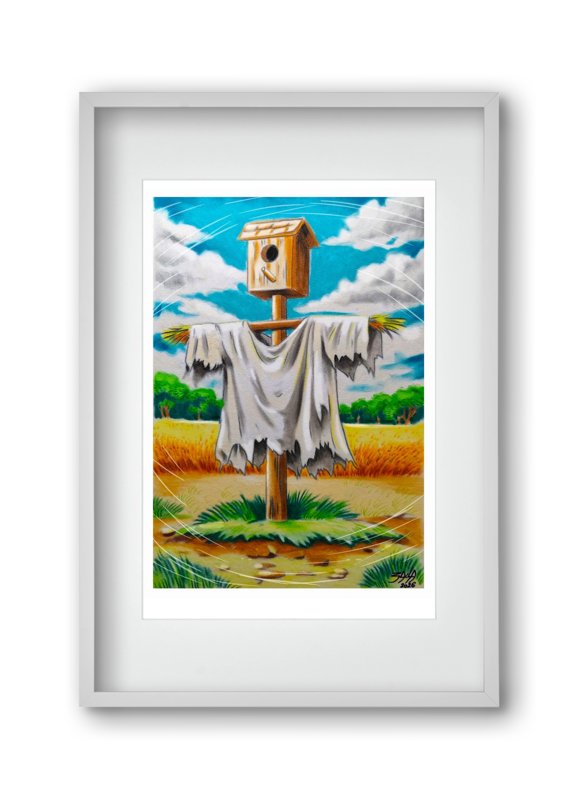no comment, 30x45 cm (20x30 cm), Fehér keret, paszpartuval