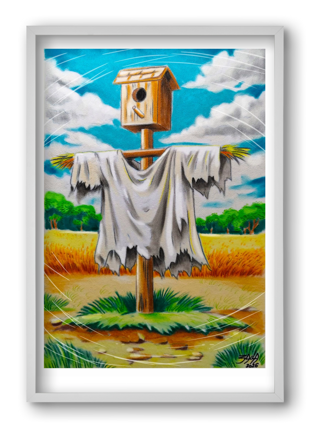 no comment, 40x60 cm (40x60 cm), Fehér keret