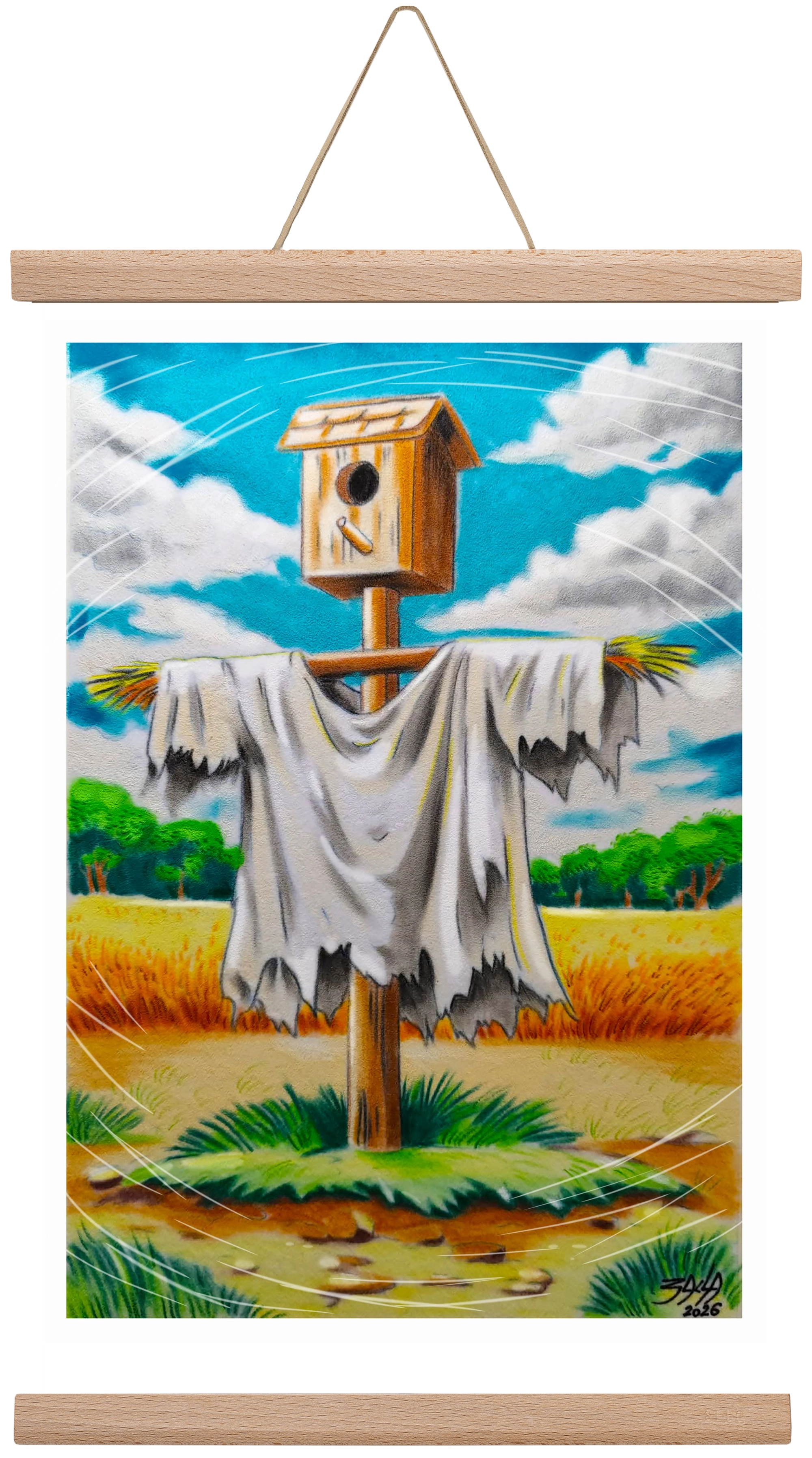 no comment, 30x45 cm (30x45 cm), Tölgy akasztó
