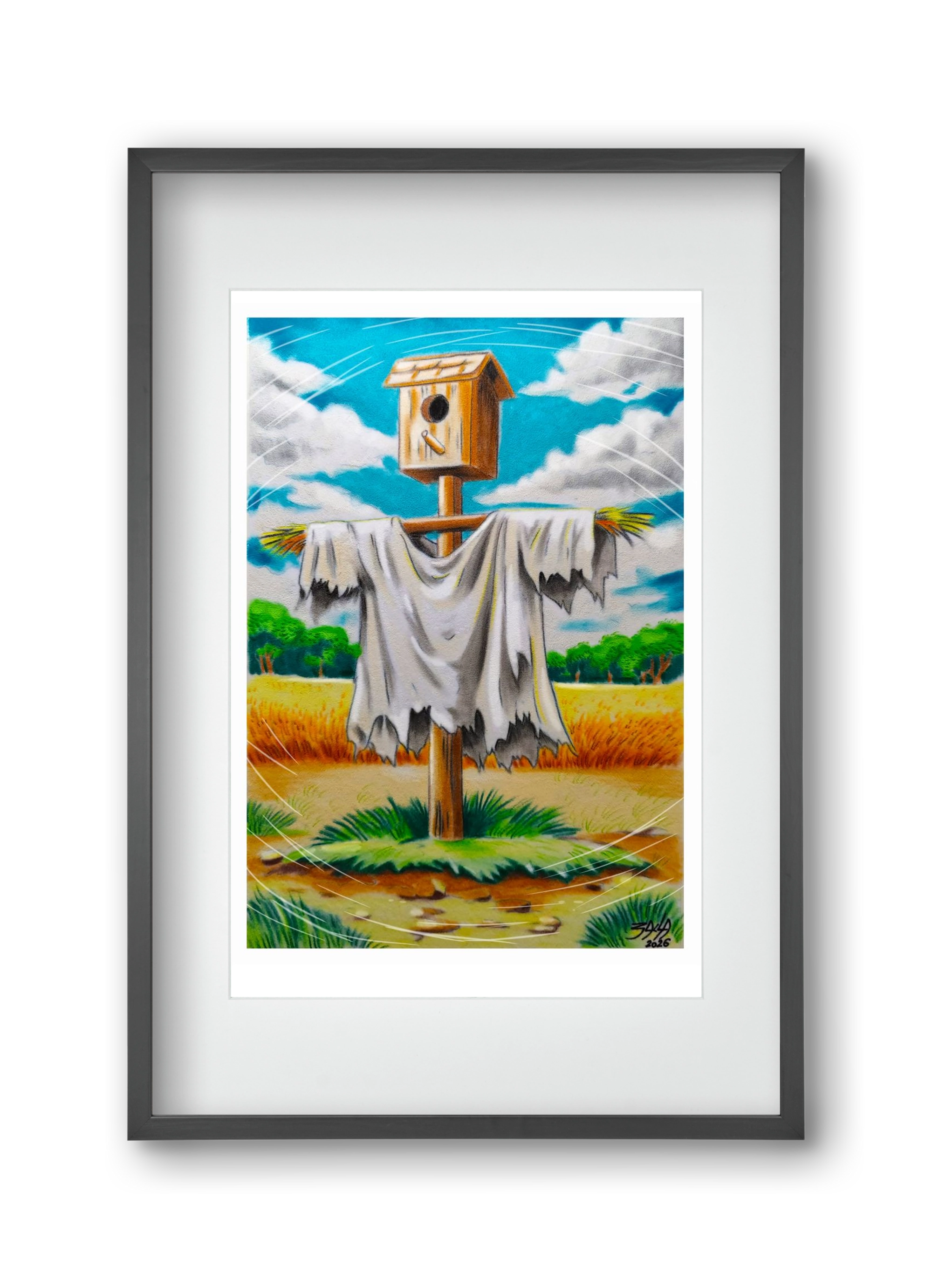 no comment, 30x45 cm (20x30 cm), Fekete keret, paszpartuval
