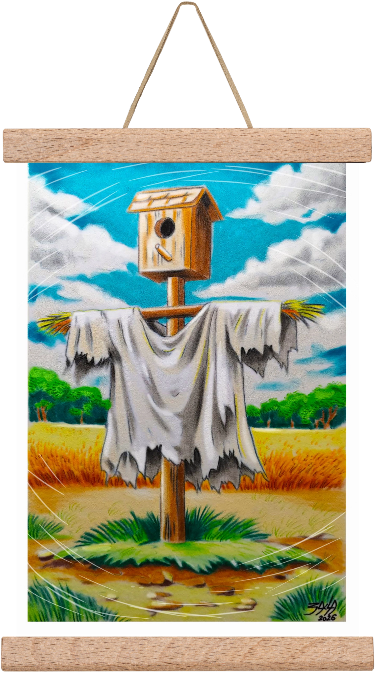 no comment, 20x30 cm (20x30 cm), Tölgy akasztó
