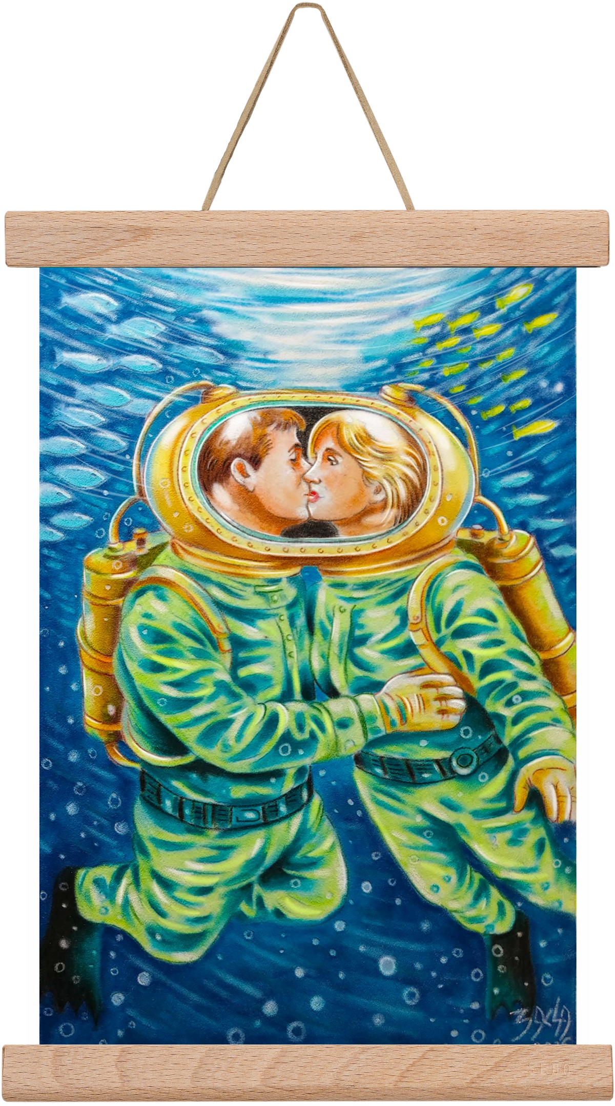 love, 20x30 cm (20x30 cm), Tölgy akasztó