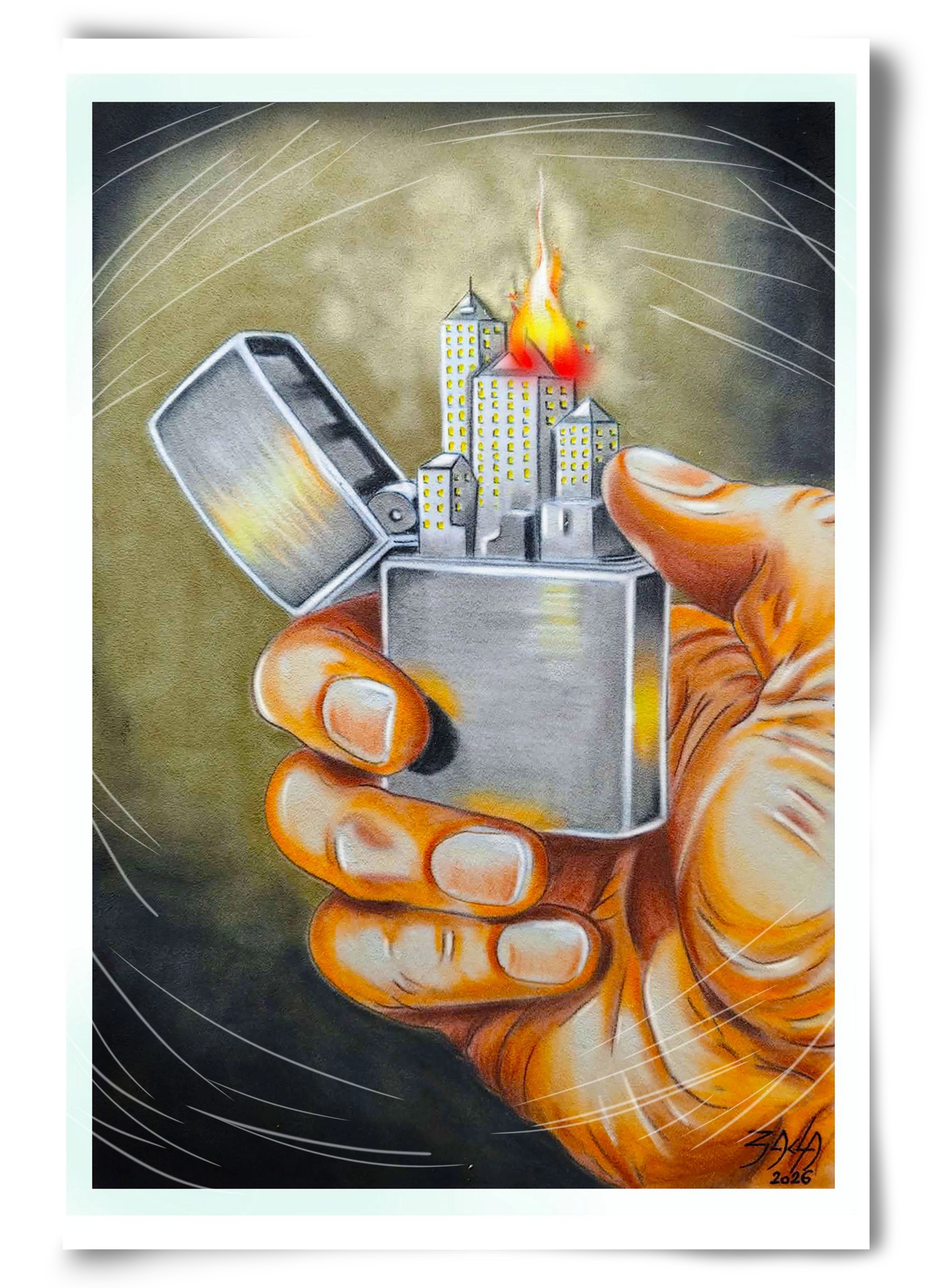 gas, 60x90 cm, Keret nélkül