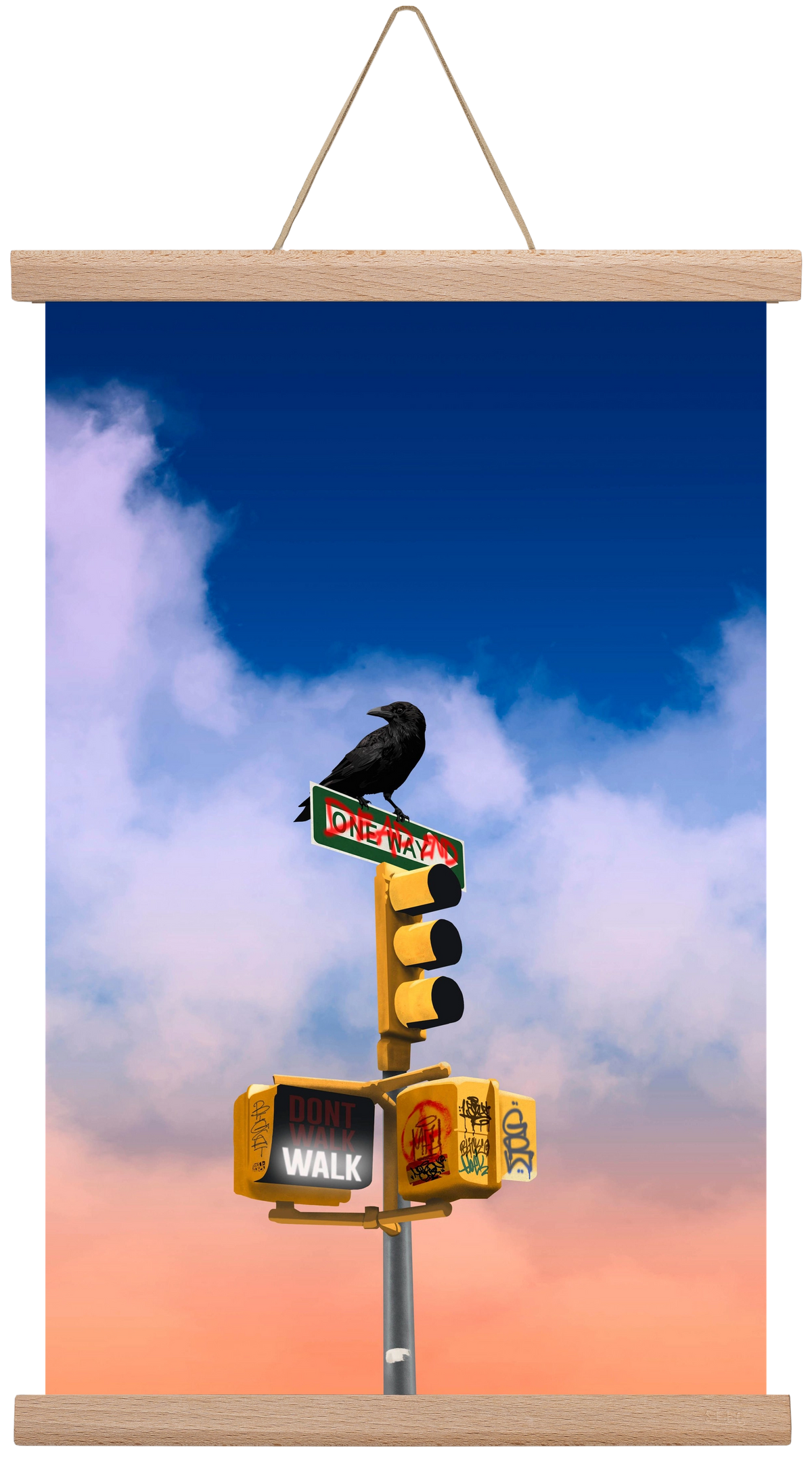 Dead end, 30x45 cm (30x45 cm), Tölgy akasztó