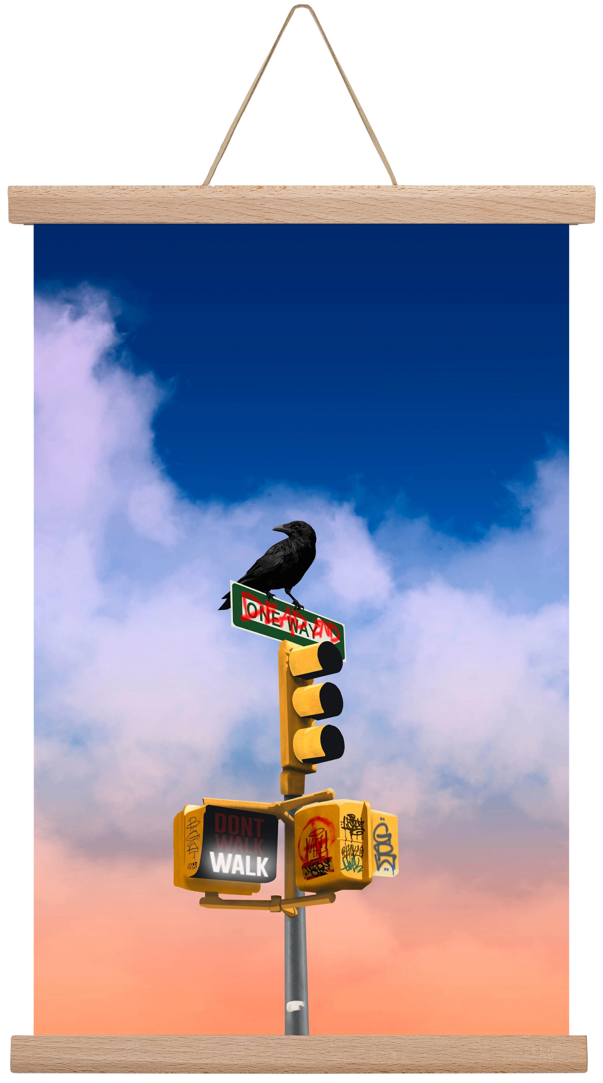 Dead end, 30x45 cm (30x45 cm), Tölgy akasztó