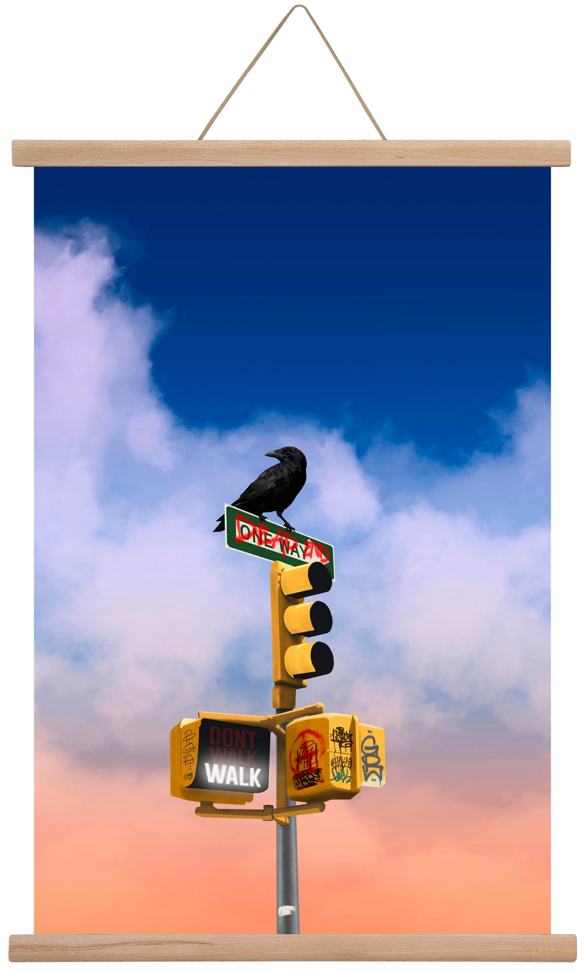 Dead end, 40x60 cm (40x60 cm), Tölgy akasztó