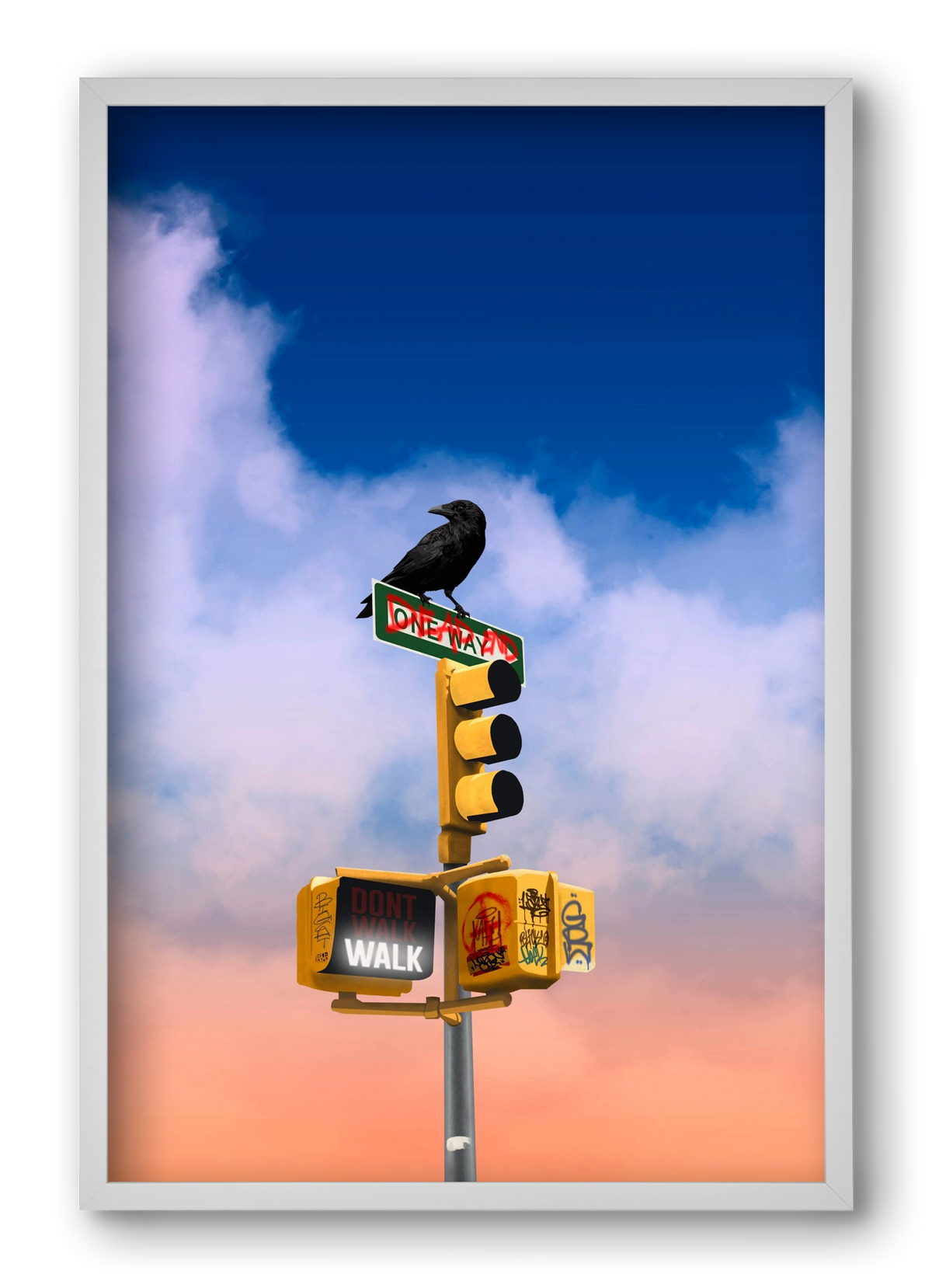 Dead end, 40x60 cm (40x60 cm), Fehér keret