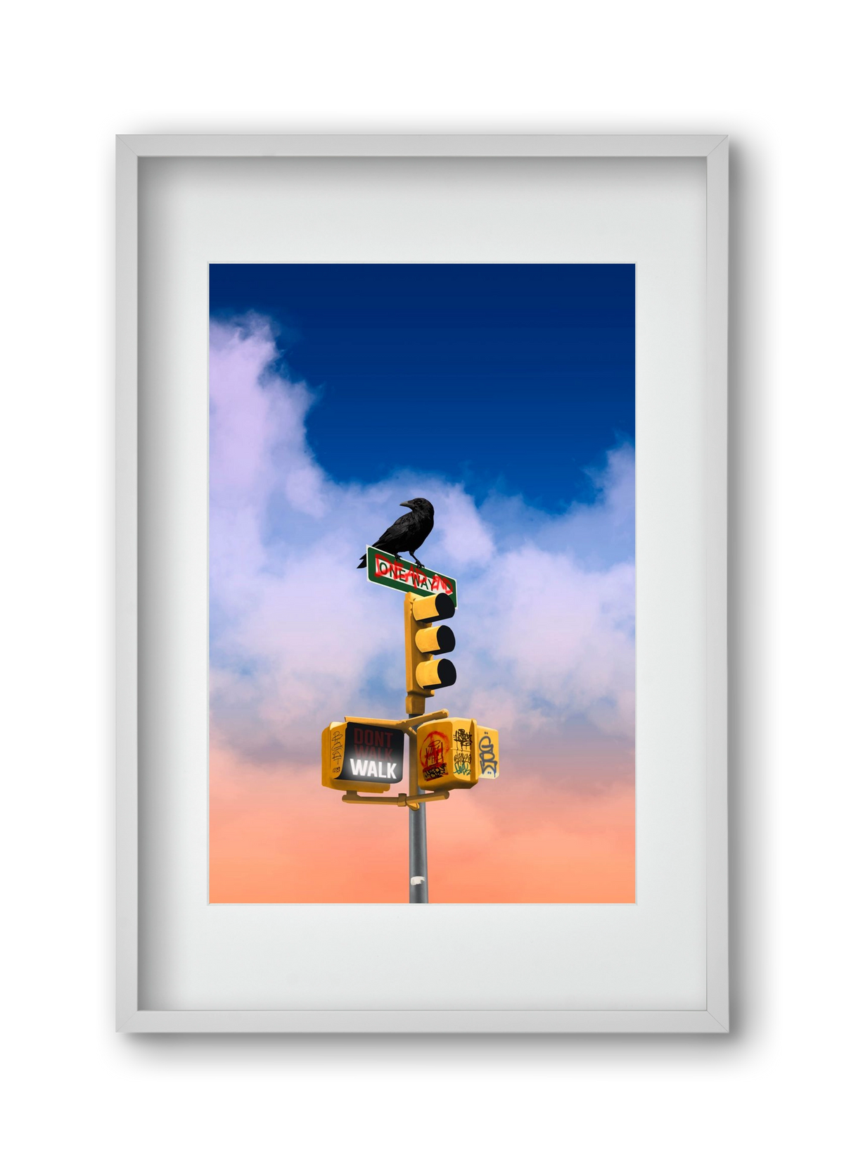 Dead end, 30x45 cm (20x30 cm), Fehér keret, paszpartuval