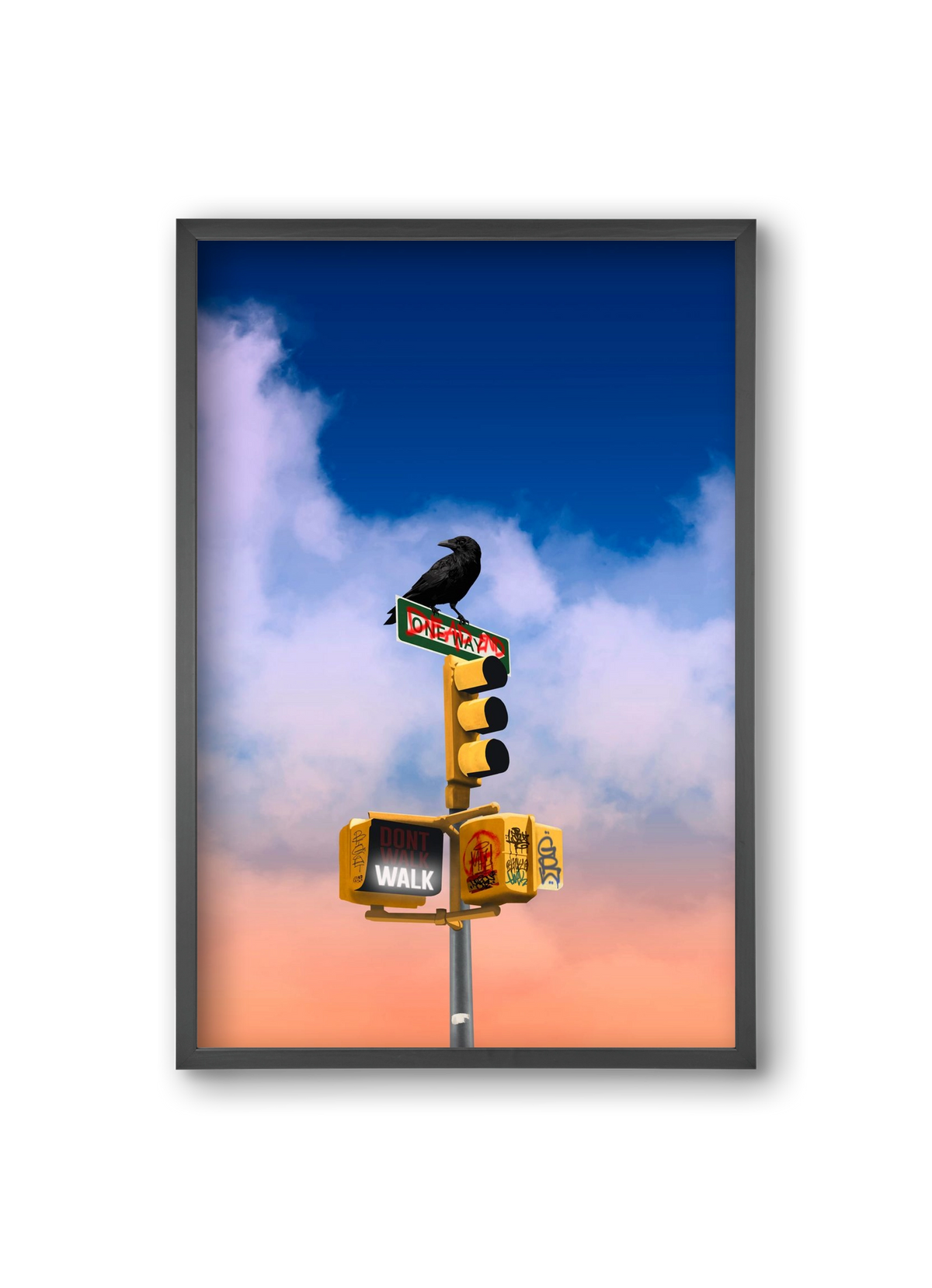 Dead end, 20x30 cm (20x30 cm), Fekete keret