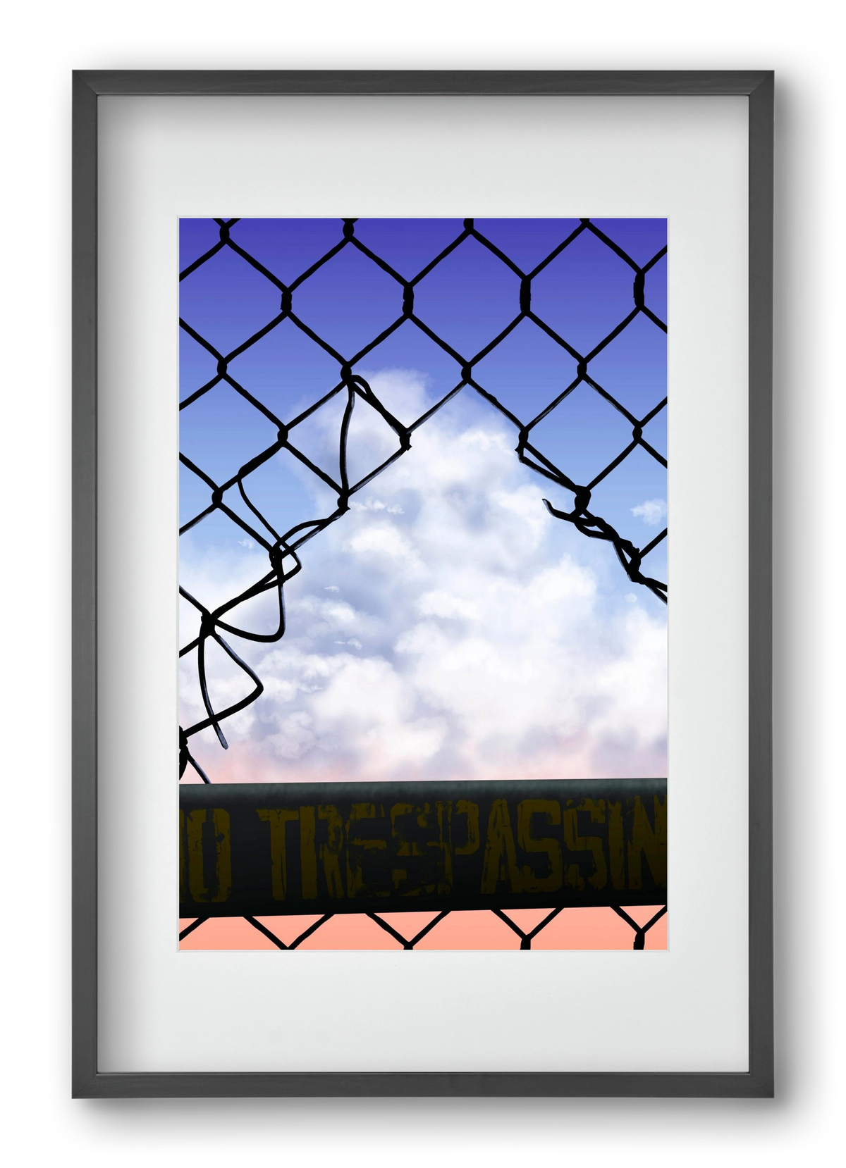 Gateway to freedom, 40x60 cm (30x45 cm), Fekete keret, paszpartuval