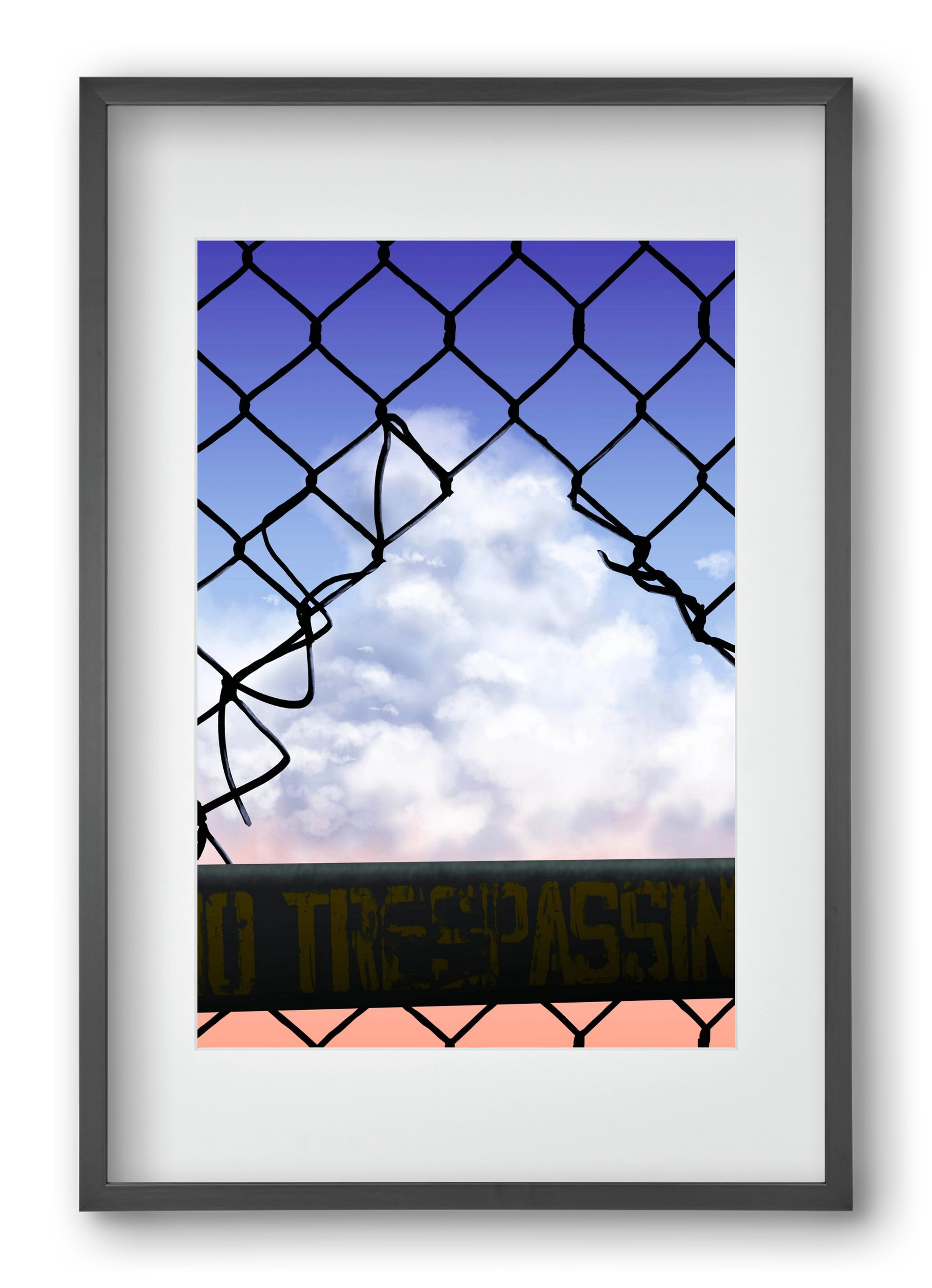 Gateway to freedom, 40x60 cm (30x45 cm), Fekete keret, paszpartuval