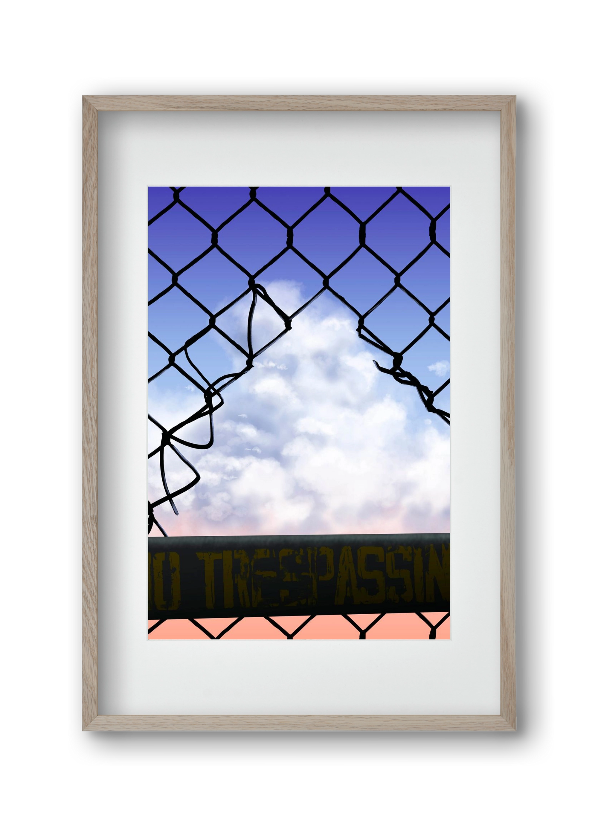 Gateway to freedom, 30x45 cm (20x30 cm), Tölgy keret, paszpartuval