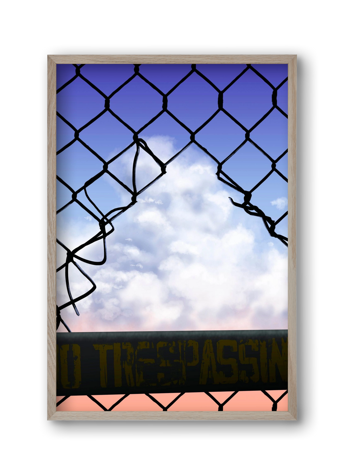 Gateway to freedom, 30x45 cm (30x45 cm), Tölgy keret