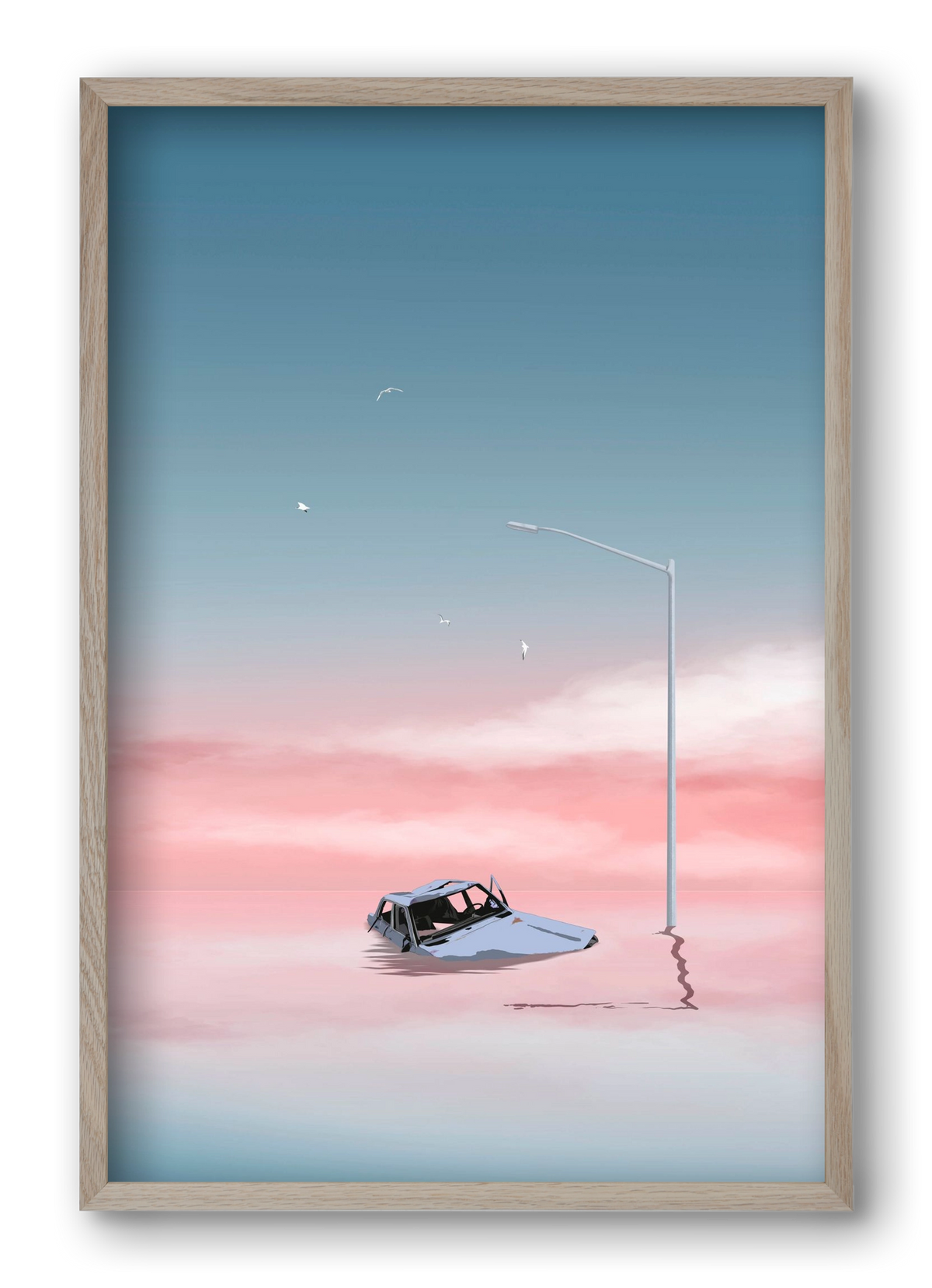 Slumber, 40x60 cm (40x60 cm), Tölgy keret