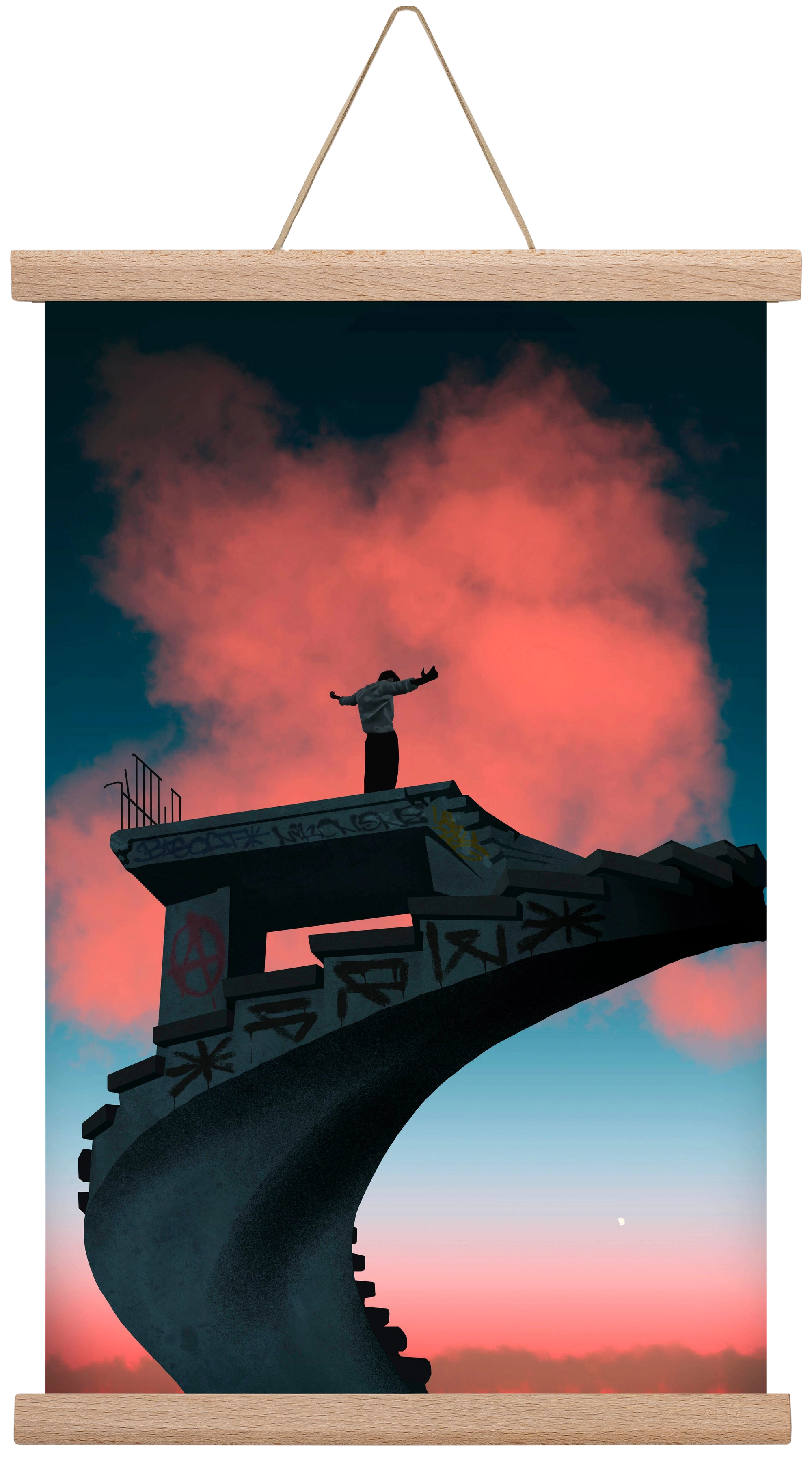 Kingdom, 30x45 cm (30x45 cm), Tölgy akasztó