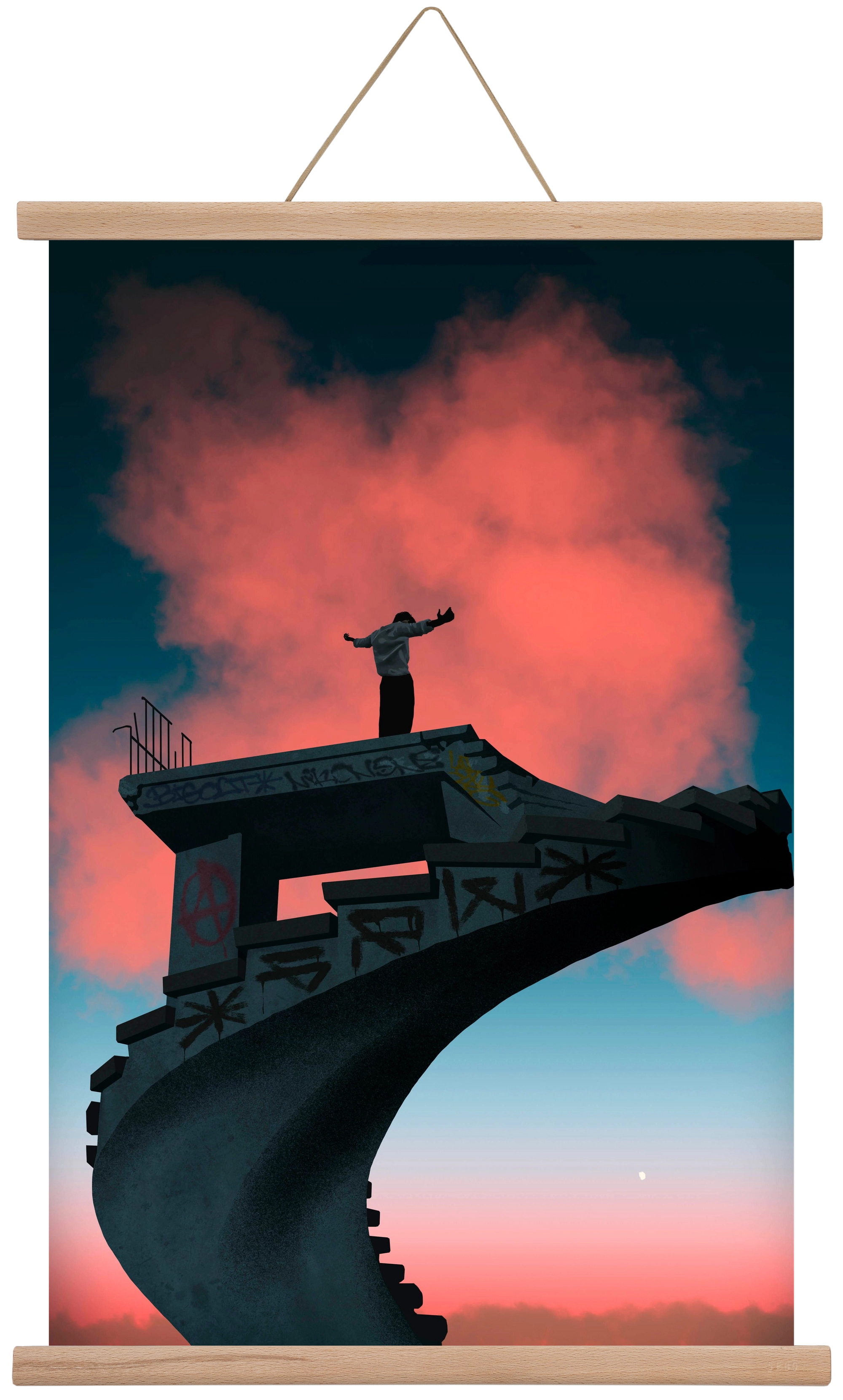 Kingdom, 40x60 cm (40x60 cm), Tölgy akasztó