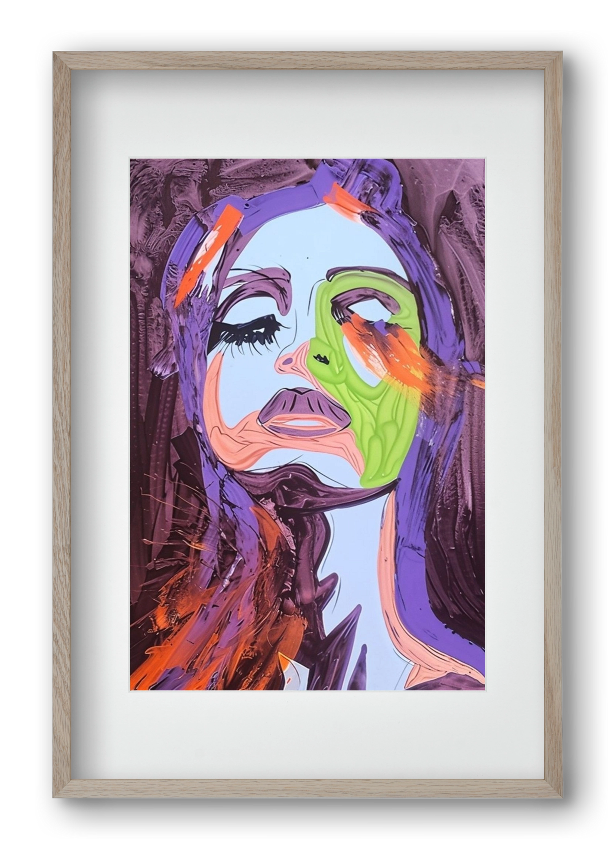 Bloom, 40x60 cm (30x45 cm), Tölgy keret, paszpartuval