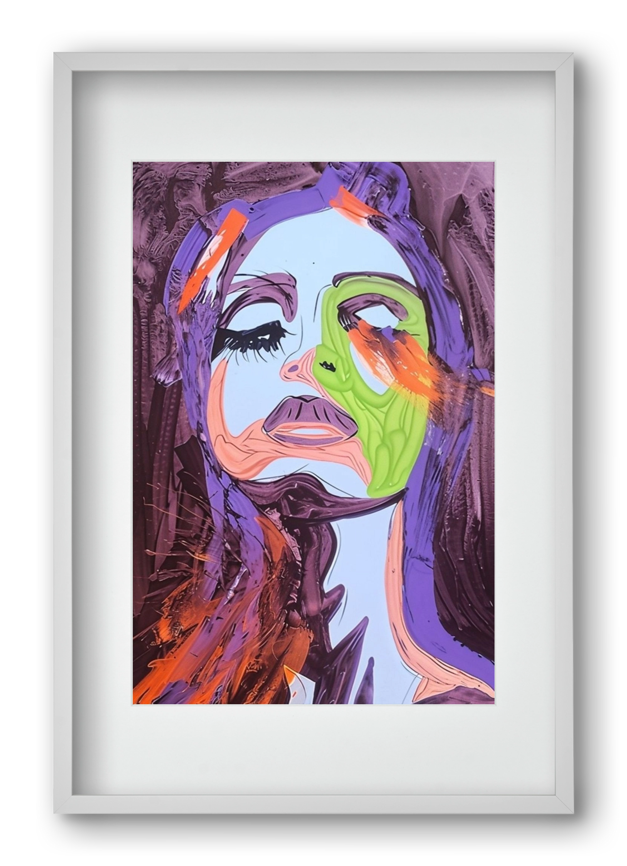 Bloom, 40x60 cm (30x45 cm), Fehér keret, paszpartuval