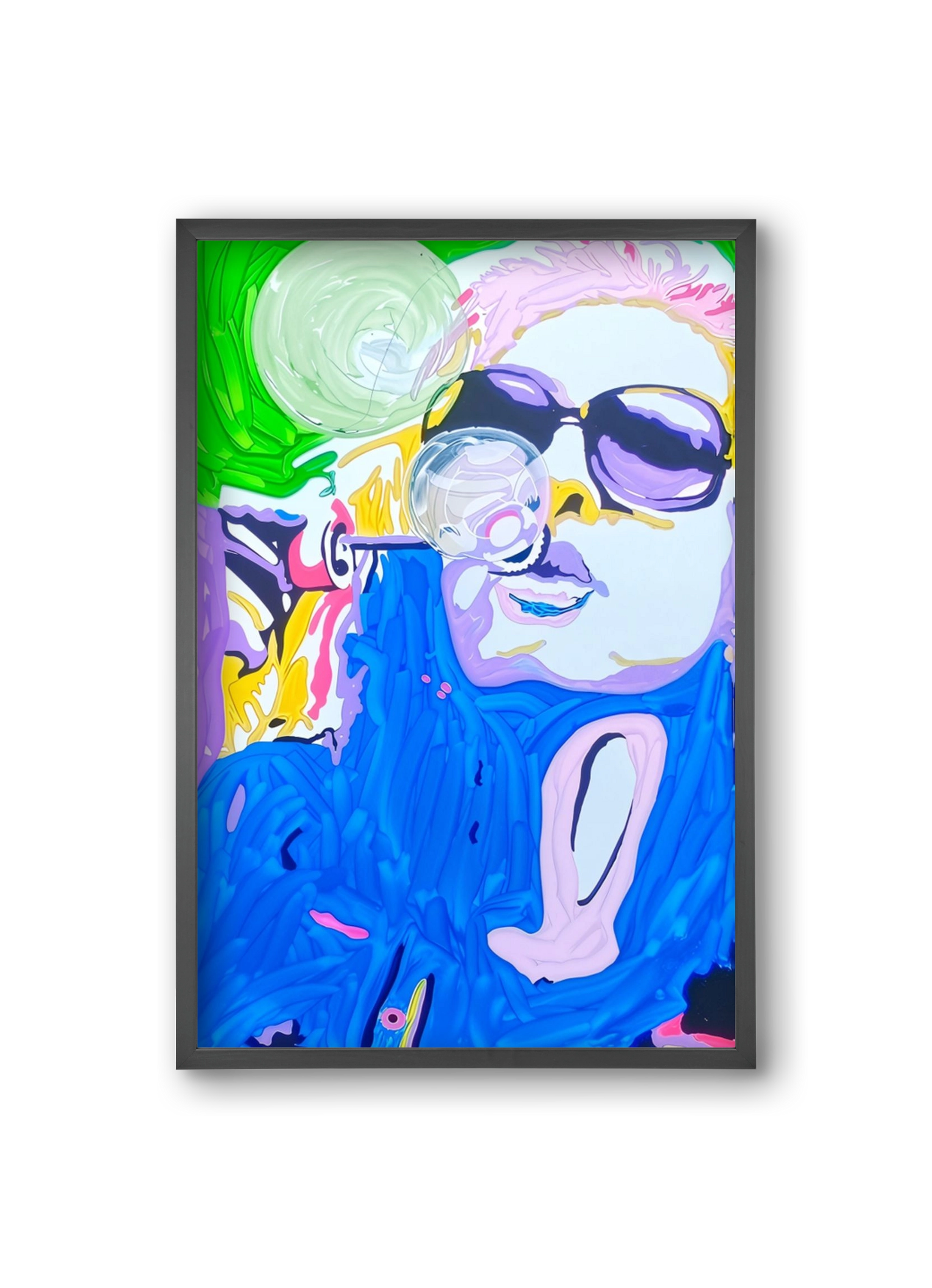 Bubble, 20x30 cm (20x30 cm), Fekete keret